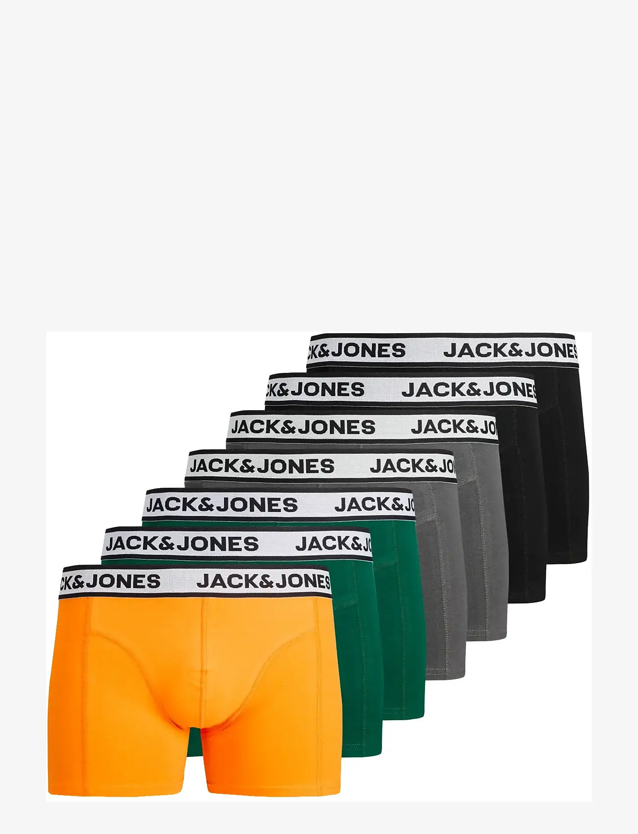 Jack & Jones - JACNOLAN SOLID TRUNKS 7 PACK - unterhosen im multipack - orange peel - 1
