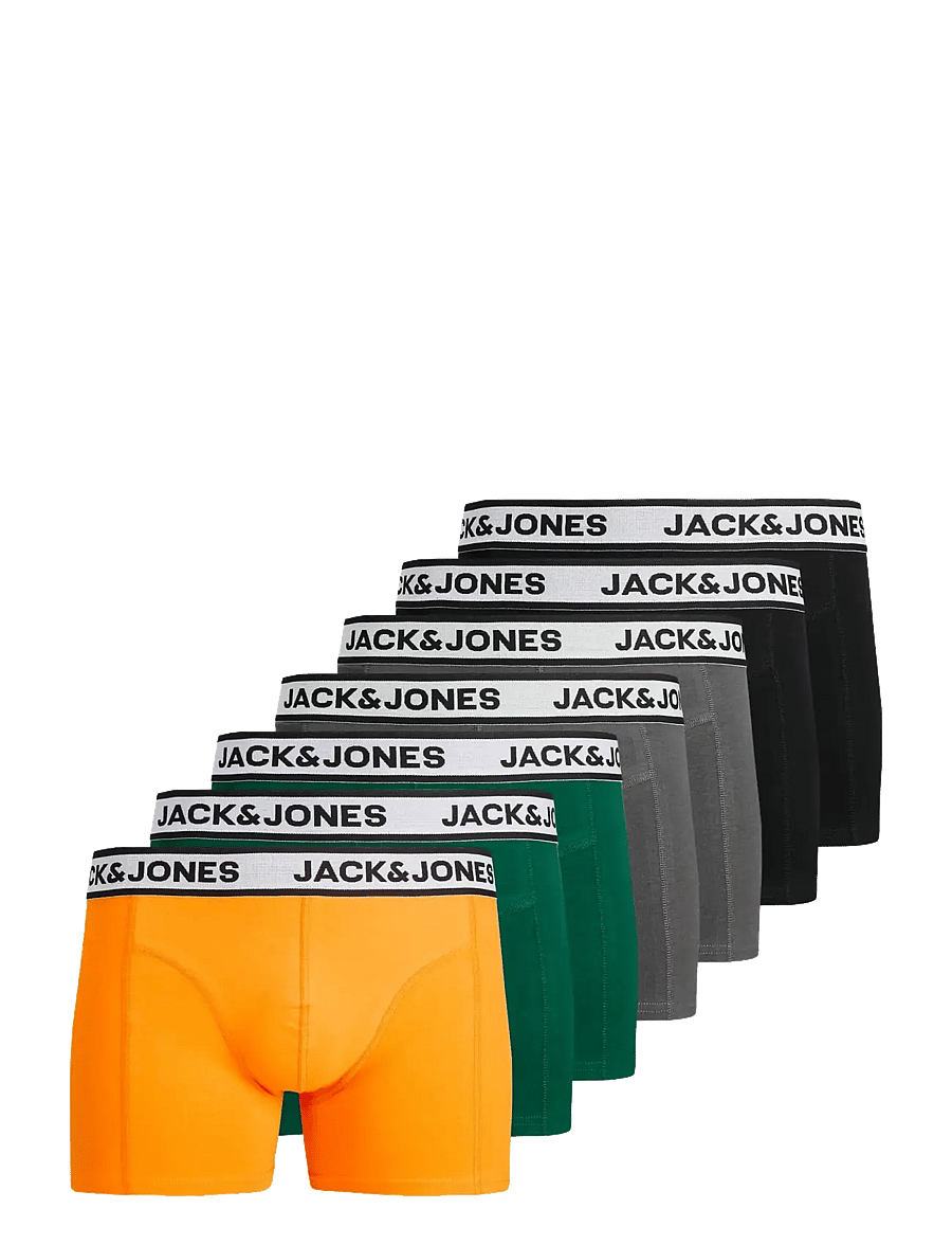 Jack & Jones - JACNOLAN SOLID TRUNKS 7 PACK - lot de sous-vêtements - orange peel - 1