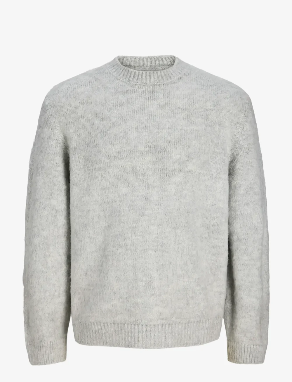 Jack & Jones - JCOFADE KNIT CREW NECK STYD AW25 - rundhalsad - light grey melange - 1