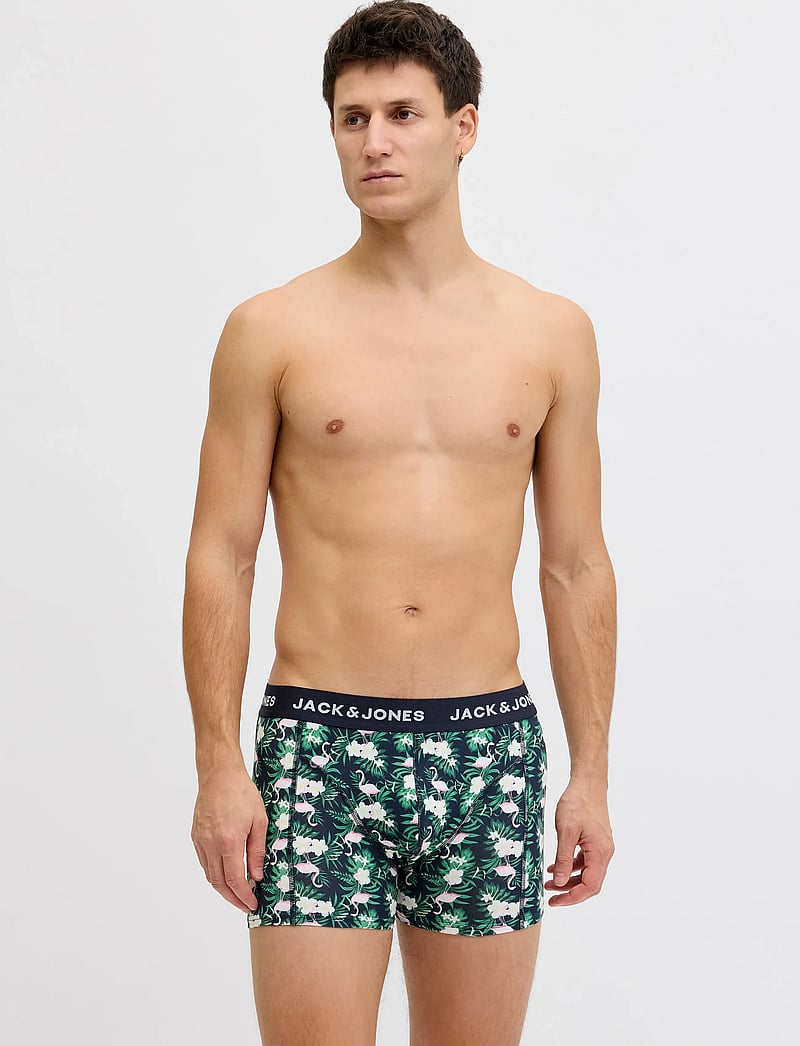 Jack & Jones - JACFLAMINGO FLOWER TRUNKS 7 PACK - unterhosen im multipack - black - 0