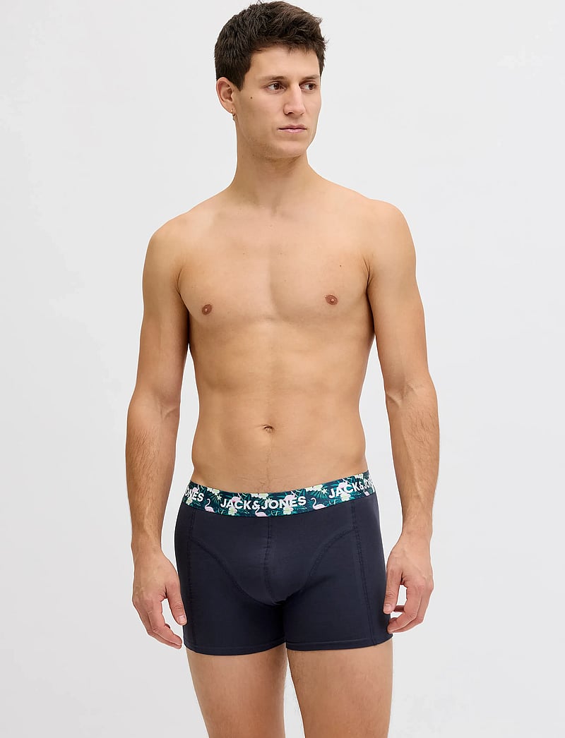 Jack & Jones - JACFLAMINGO FLOWER TRUNKS 7 PACK - unterhosen im multipack - black - 4