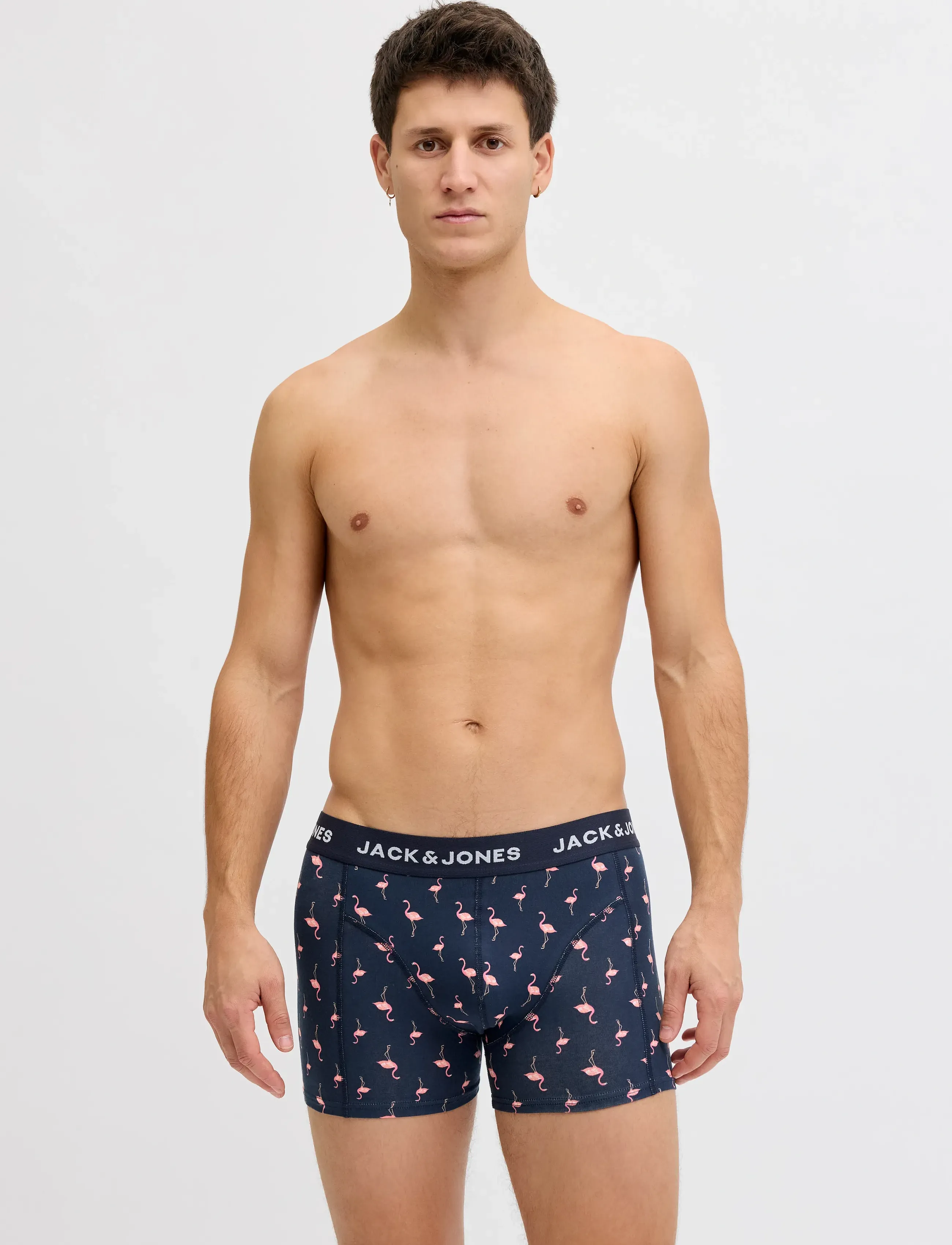 Jack & Jones JACFLAMINGO FLOWER TRUNKS 7 PACK - Streetstyle - BLACK / black
