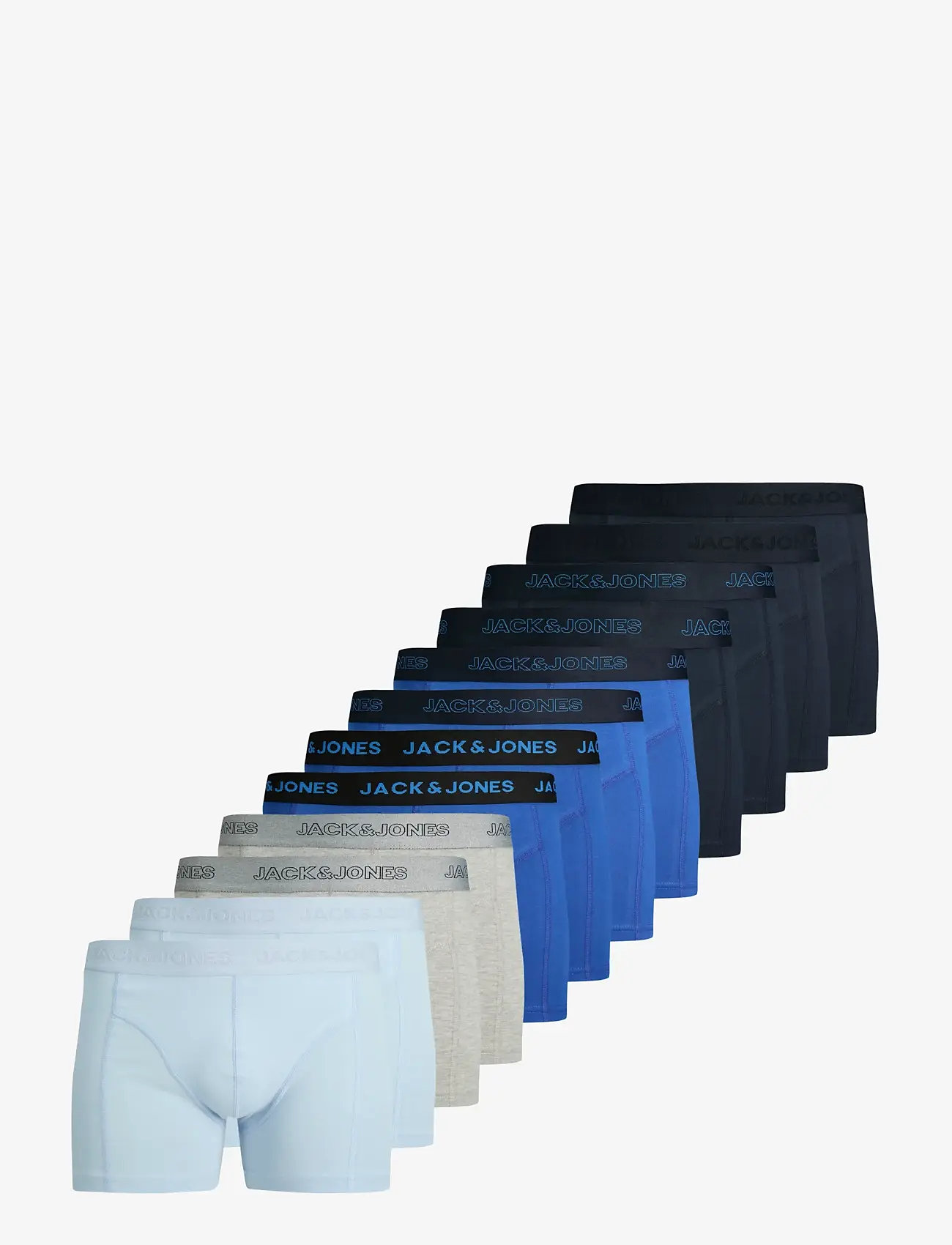 Jack & Jones - JACCOOPER SOLID TRUNKS 12 PACK - boxer briefs - chambray blue - 1