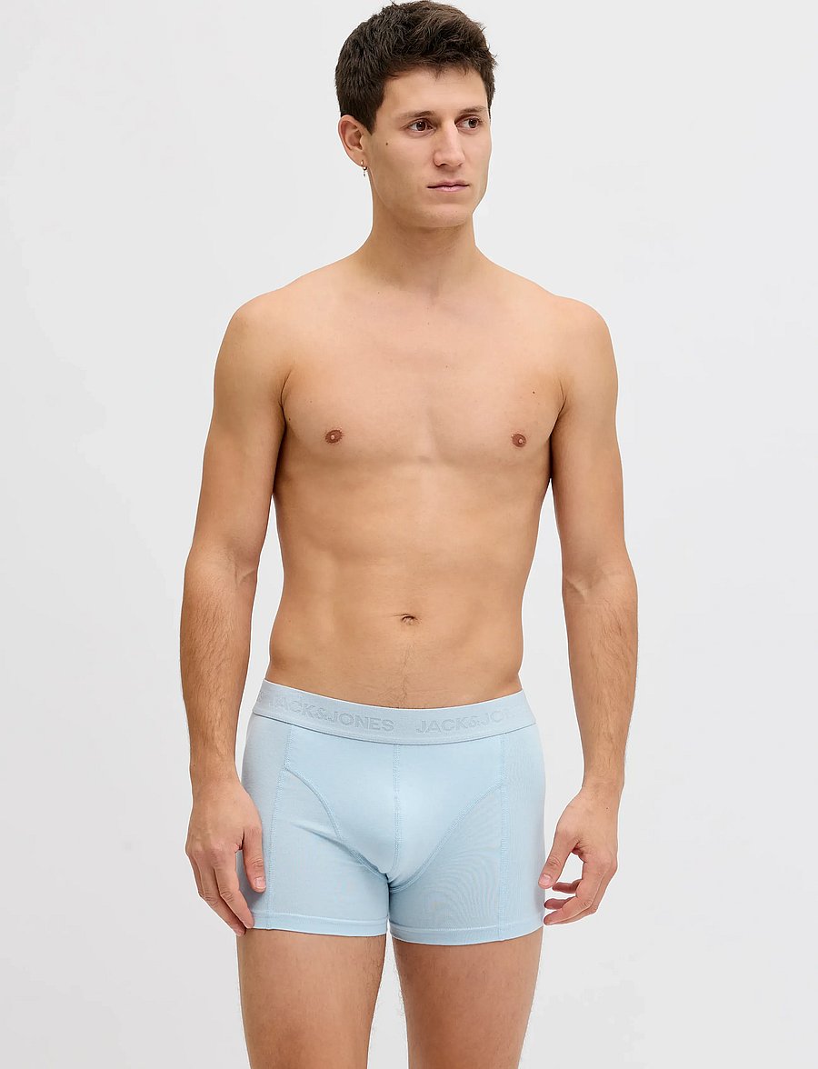 Jack & Jones - JACCOOPER SOLID TRUNKS 12 PACK - enge boxershorts - chambray blue - 0