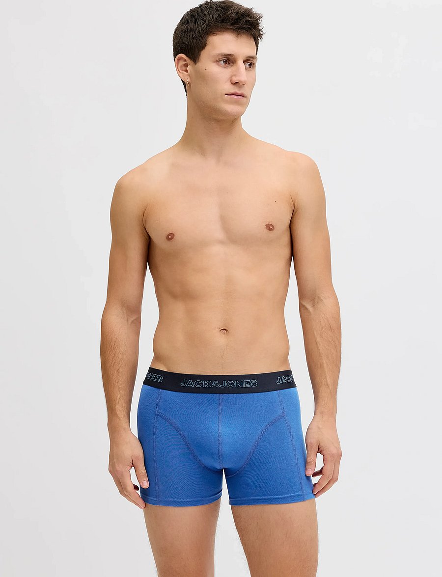 Jack & Jones - JACCOOPER SOLID TRUNKS 12 PACK - enge boxershorts - chambray blue - 3