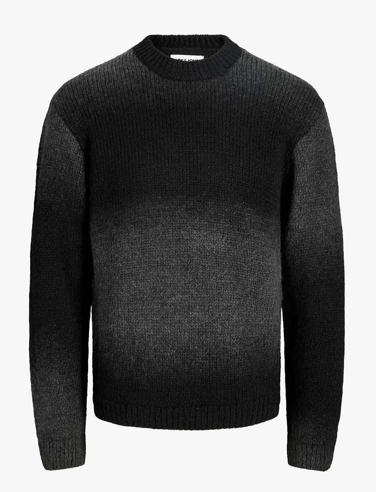 Jack & Jones - JCOFADE SPACE DYE CREW NECK STYD AW25 - round necks - asphalt - 1