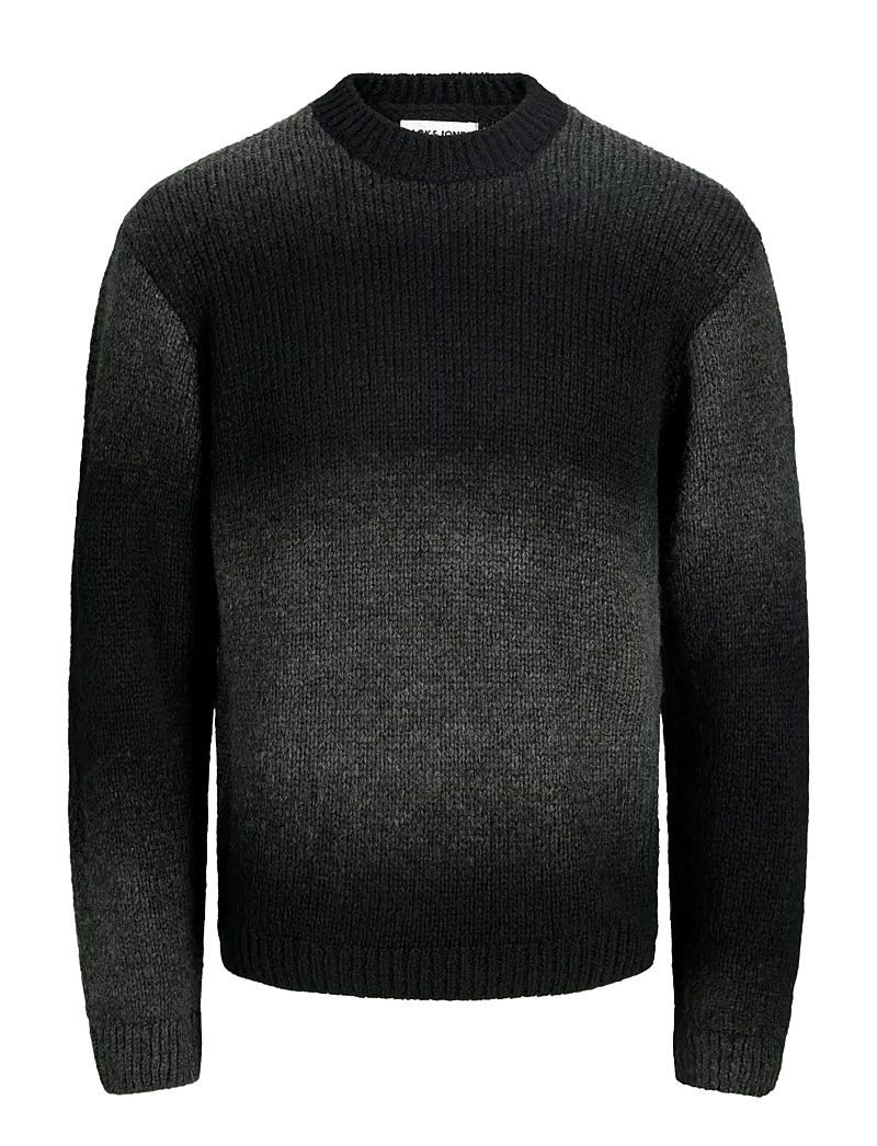 Jack & Jones - JCOFADE SPACE DYE CREW NECK STYD AW25 - rundhals - asphalt - 1