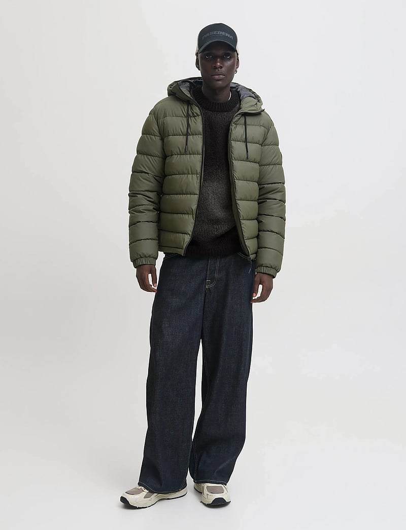 Jack & Jones - JCOFADE SPACE DYE CREW NECK STYD AW25 - rundhals - asphalt - 4