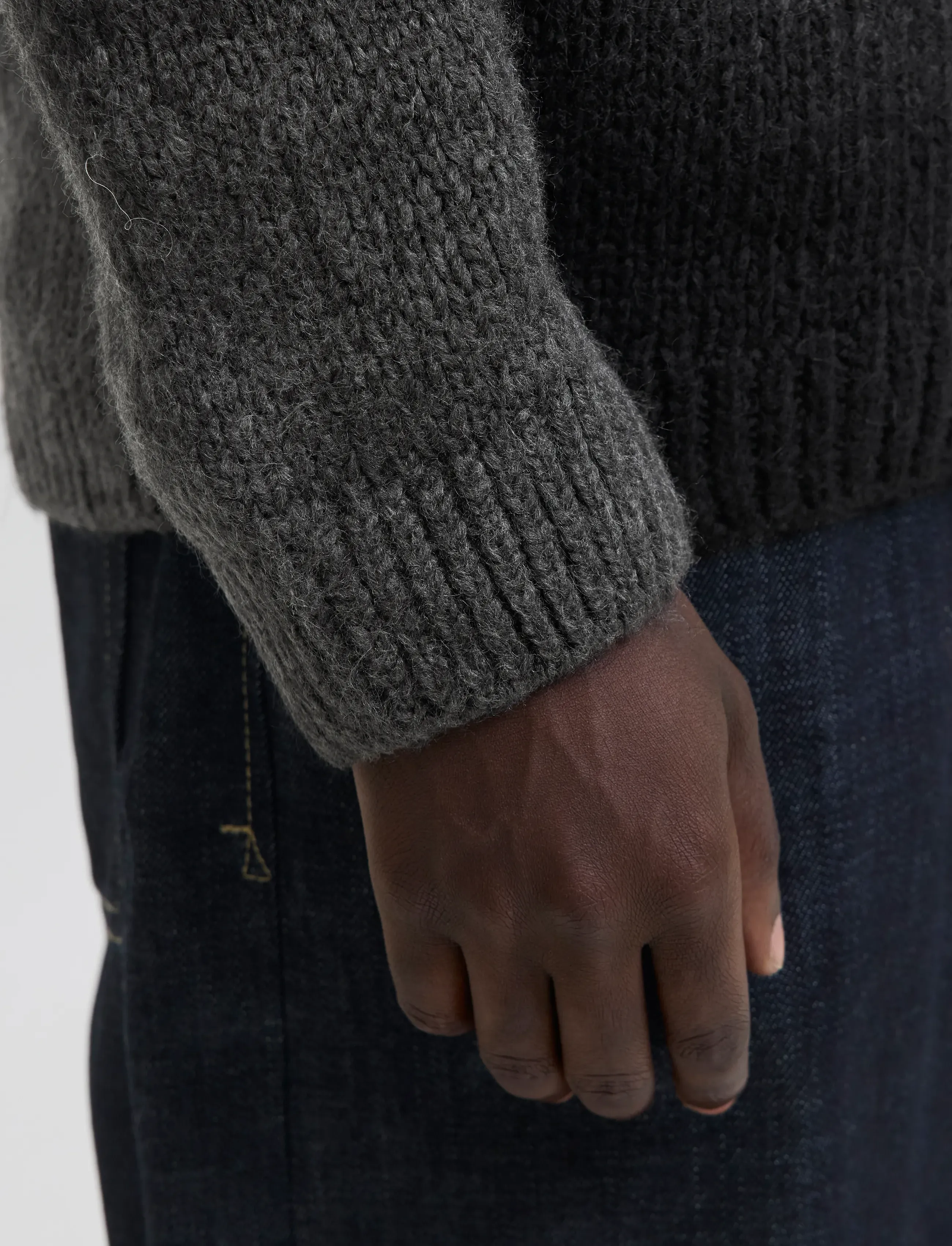 JACK & JONES Jcofade Space Dye Crew Neck Styd Aw25 stickade tröjor herr – bild 6