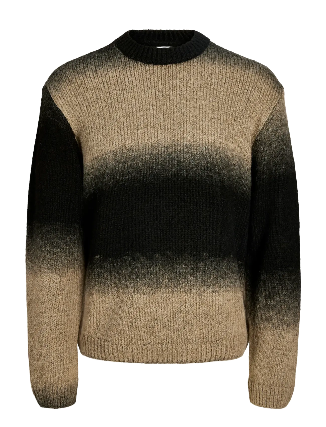 Jack & Jones JCOFADE SPACE DYE CREW NECK STYD AW25 - Rundhals - CROCKERY / beige