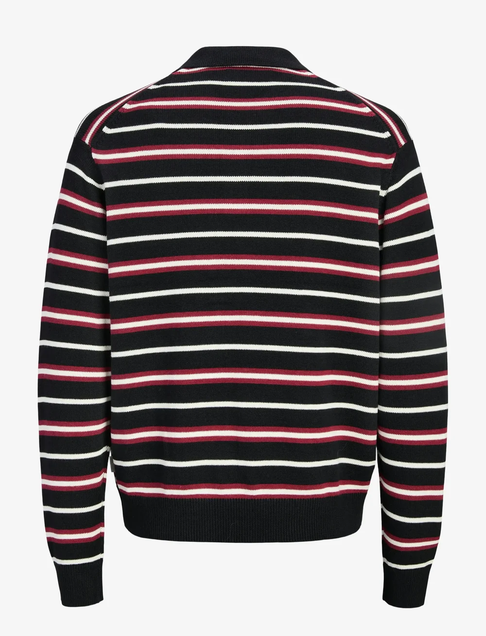 Jack & Jones - JORARGOS KNIT STRIPE POLO STYD AW25 - polostrik - black - 2