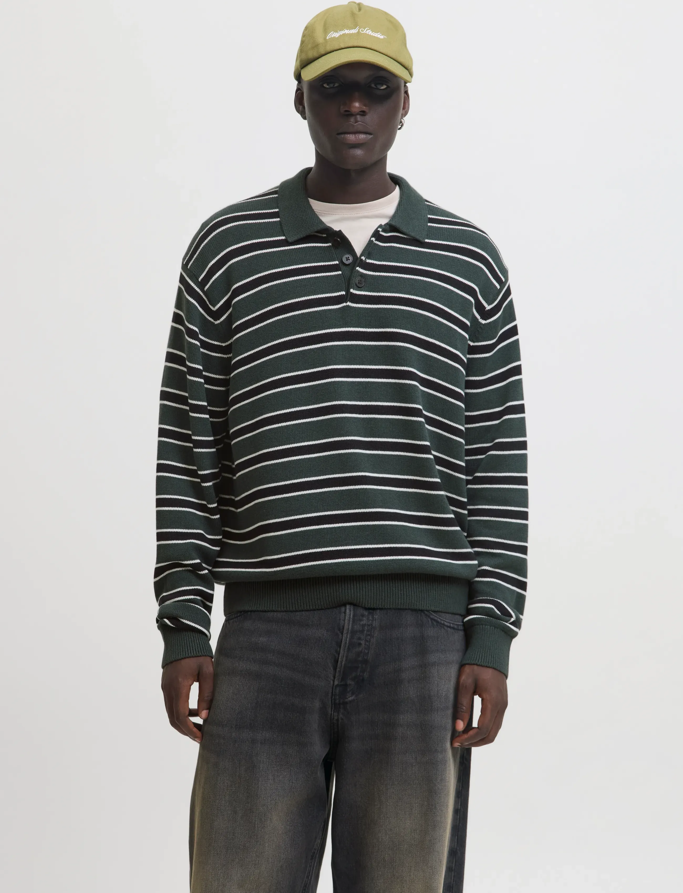 Jorargos Knit Stripe Polo Styd Aw25