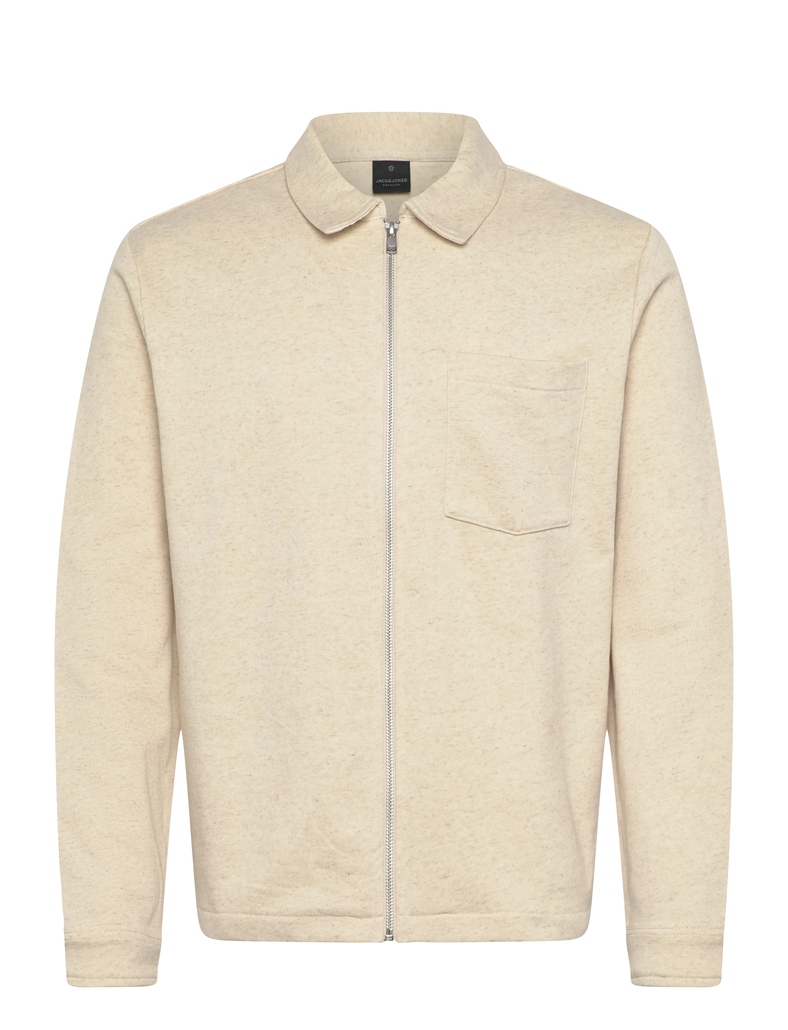 JACK & JONES Jprblafreddie Ls Overshirt Sweat Cream - XL - Herren