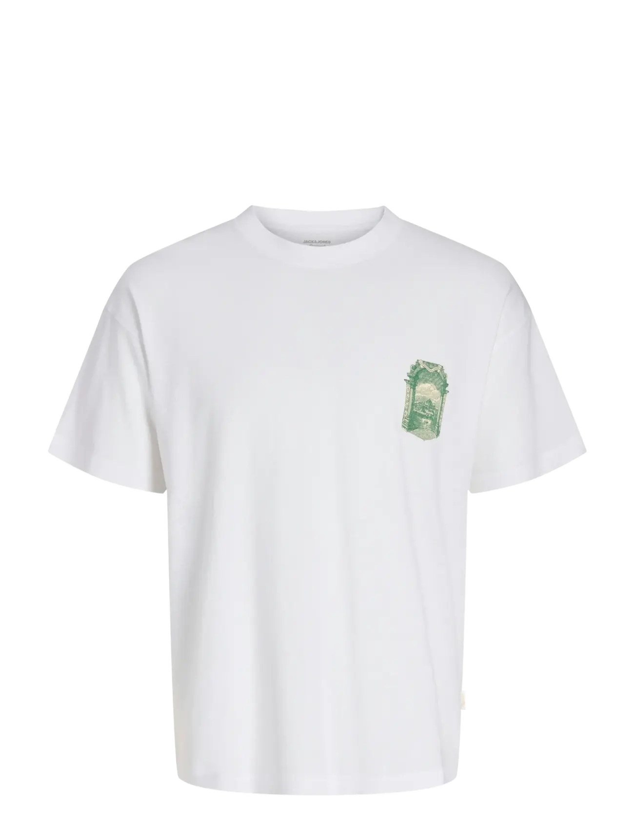 Jack & Jones JORARGOS BACK PRINT TEE SS CN STYD AW25 - T-Shirts - BRIGHT WHITE / white