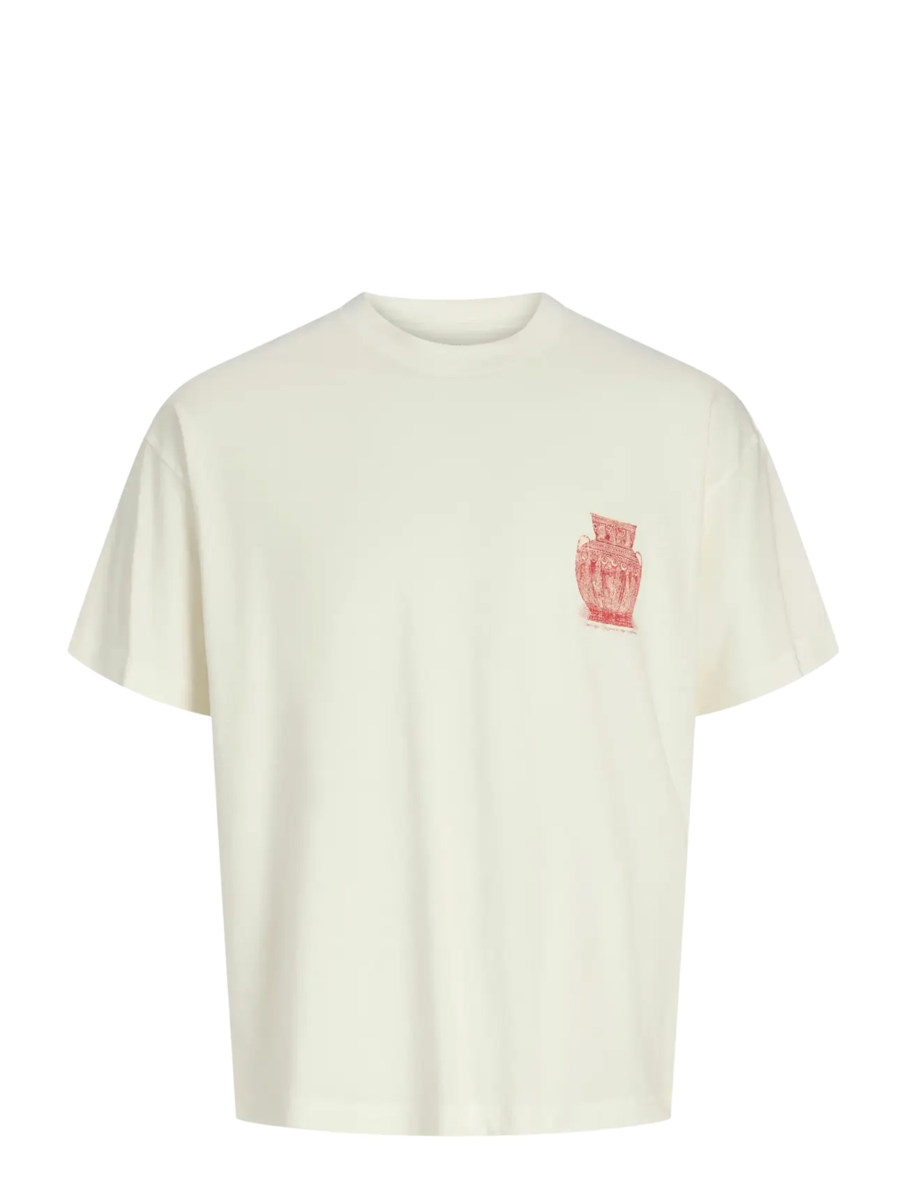 JORARGOS BACK PRINT TEE SS CN STYD AW25 - CLOUD DANCER