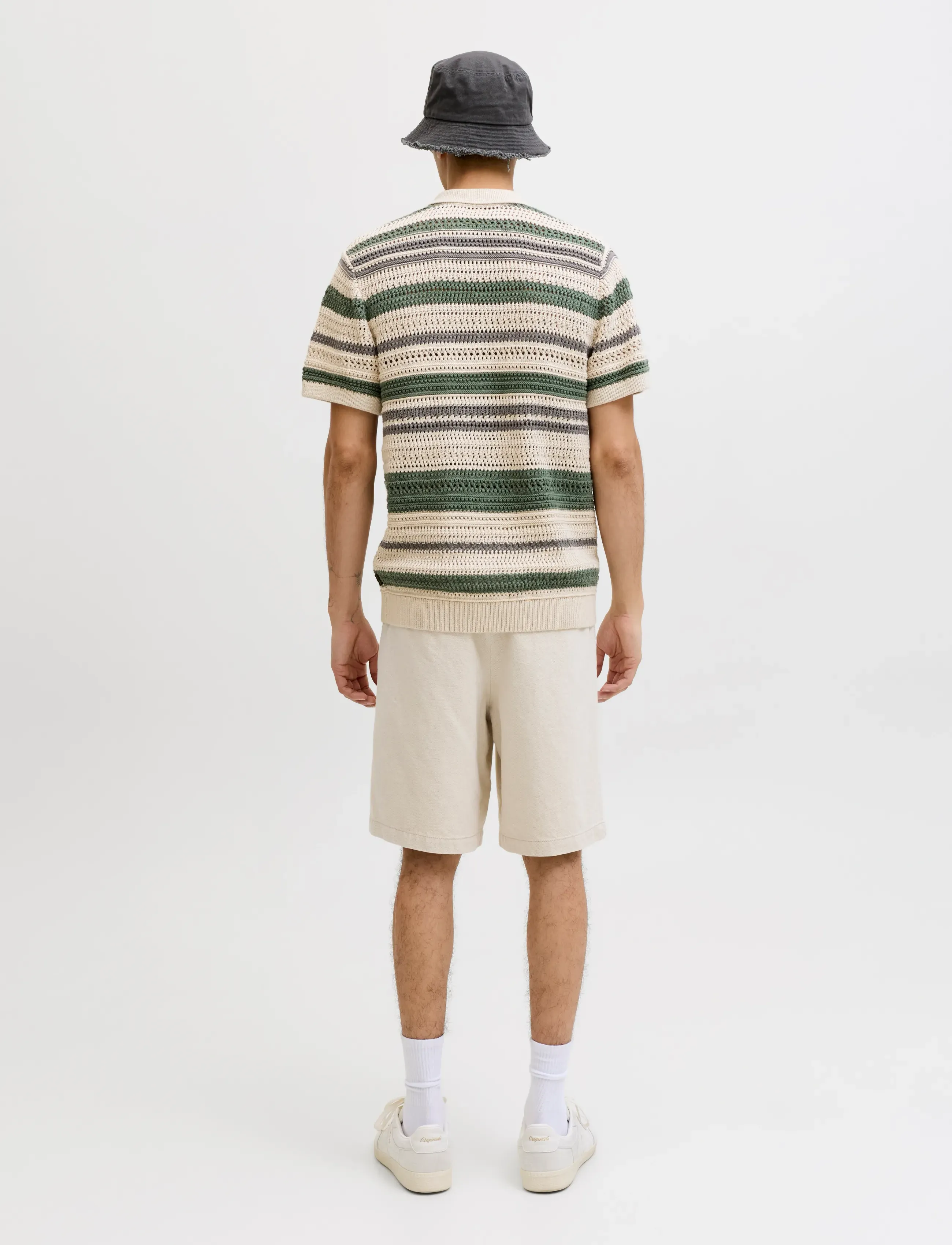 Jack & Jones - JPRBLUHAMILTON BUTTON THROUGH POLO SS - stickade pikéer - laurel wreath - 2