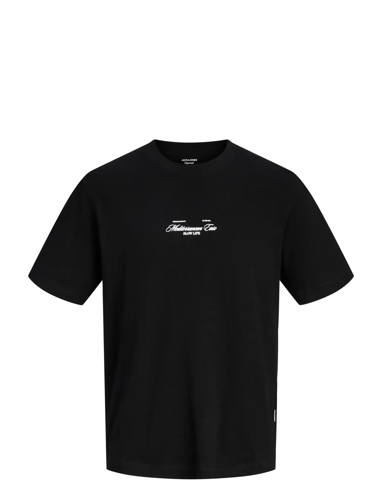JACK & JONES Jorcassis Photo Back Tee Ss Crew Neck Schwarz - M - Herren