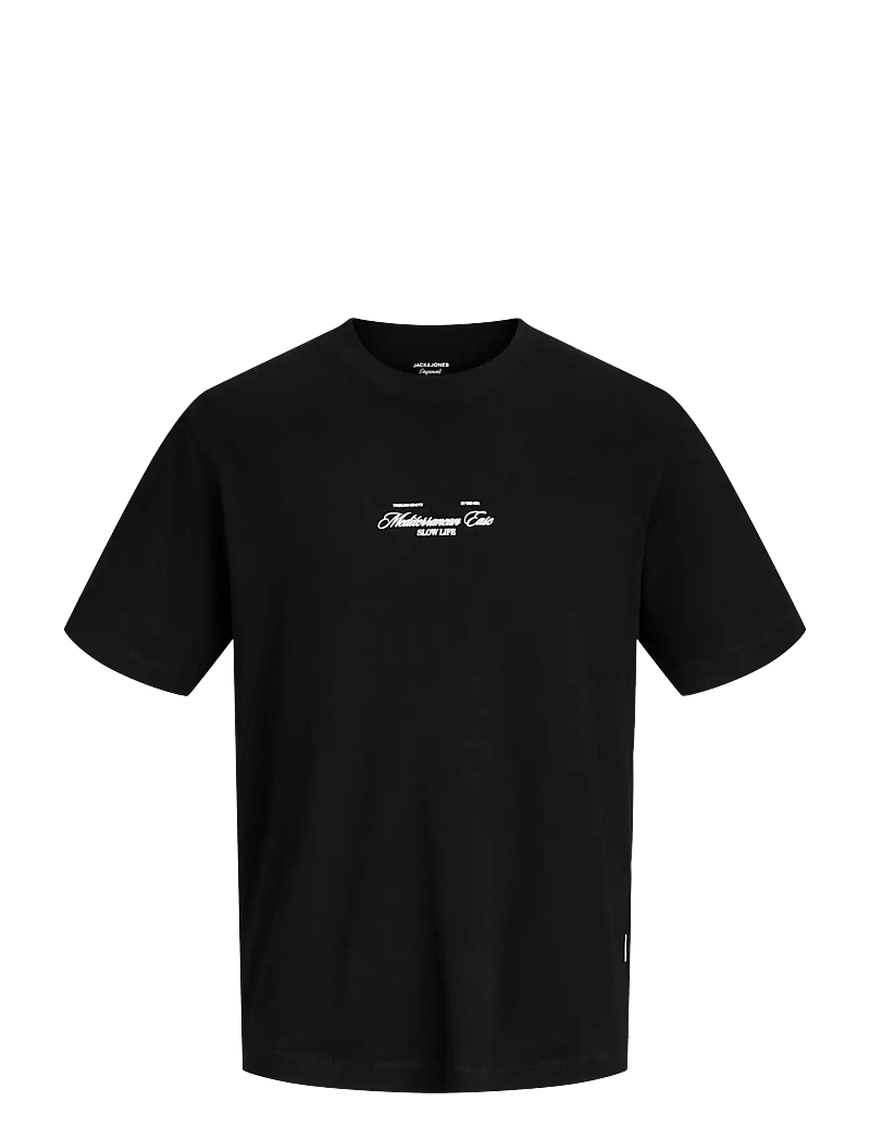 Jack & Jones - JORCASSIS PHOTO BACK TEE SS CREW NECK - kurzärmelig - black - 1