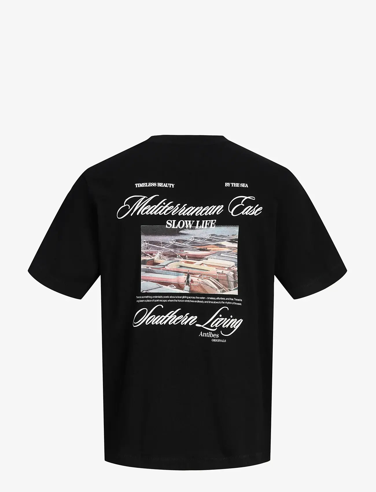 Jack & Jones - JORCASSIS PHOTO BACK TEE SS CREW NECK - kurzärmelig - black - 2