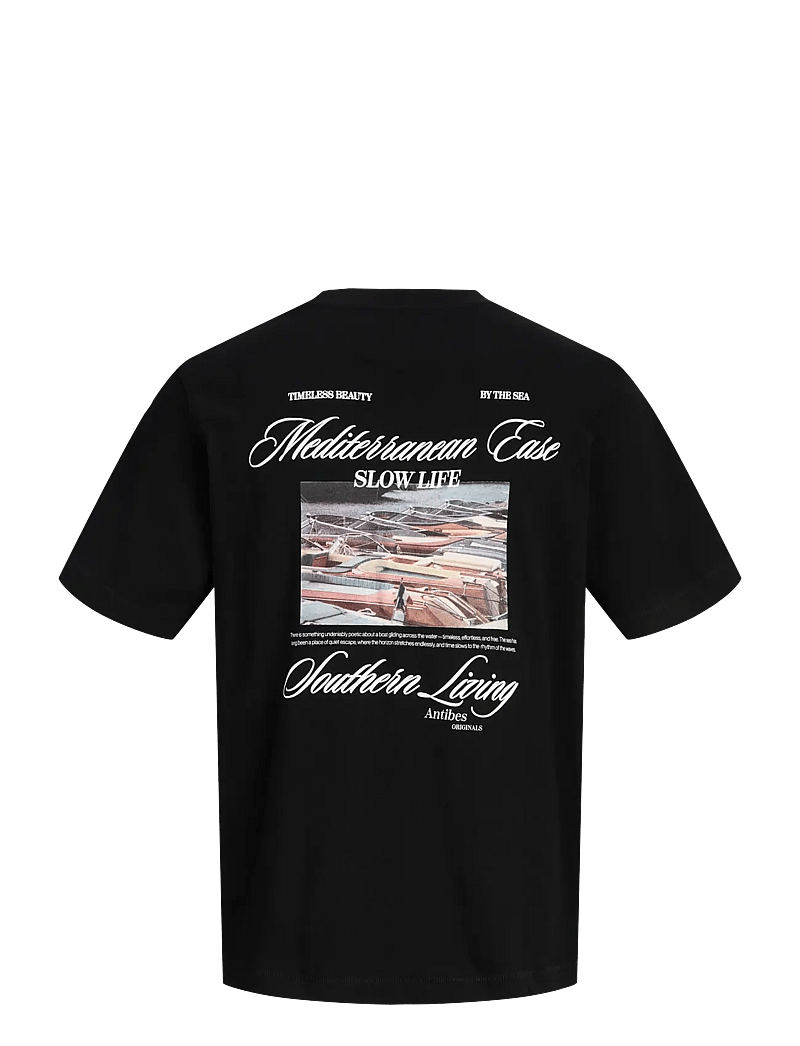 Jack & Jones - JORCASSIS PHOTO BACK TEE SS CREW NECK - kurzärmelig - black - 2