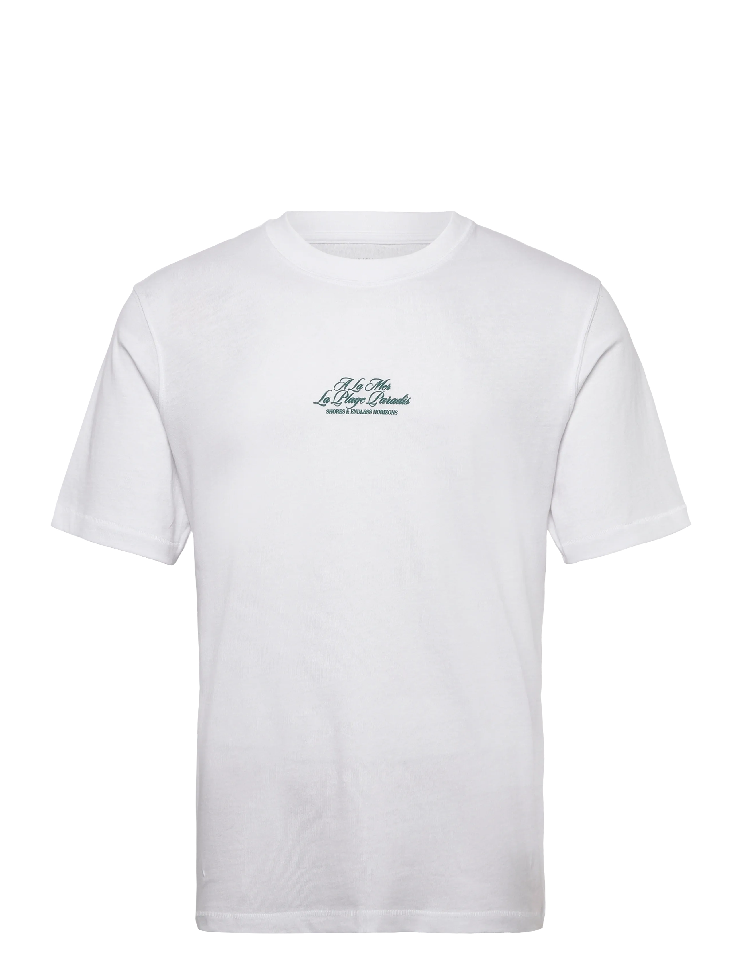Jack & Jones Jorcassis Photo Back Tee Ss Crew Neck, S, White, T-Shirts > Kortærmede, Herre