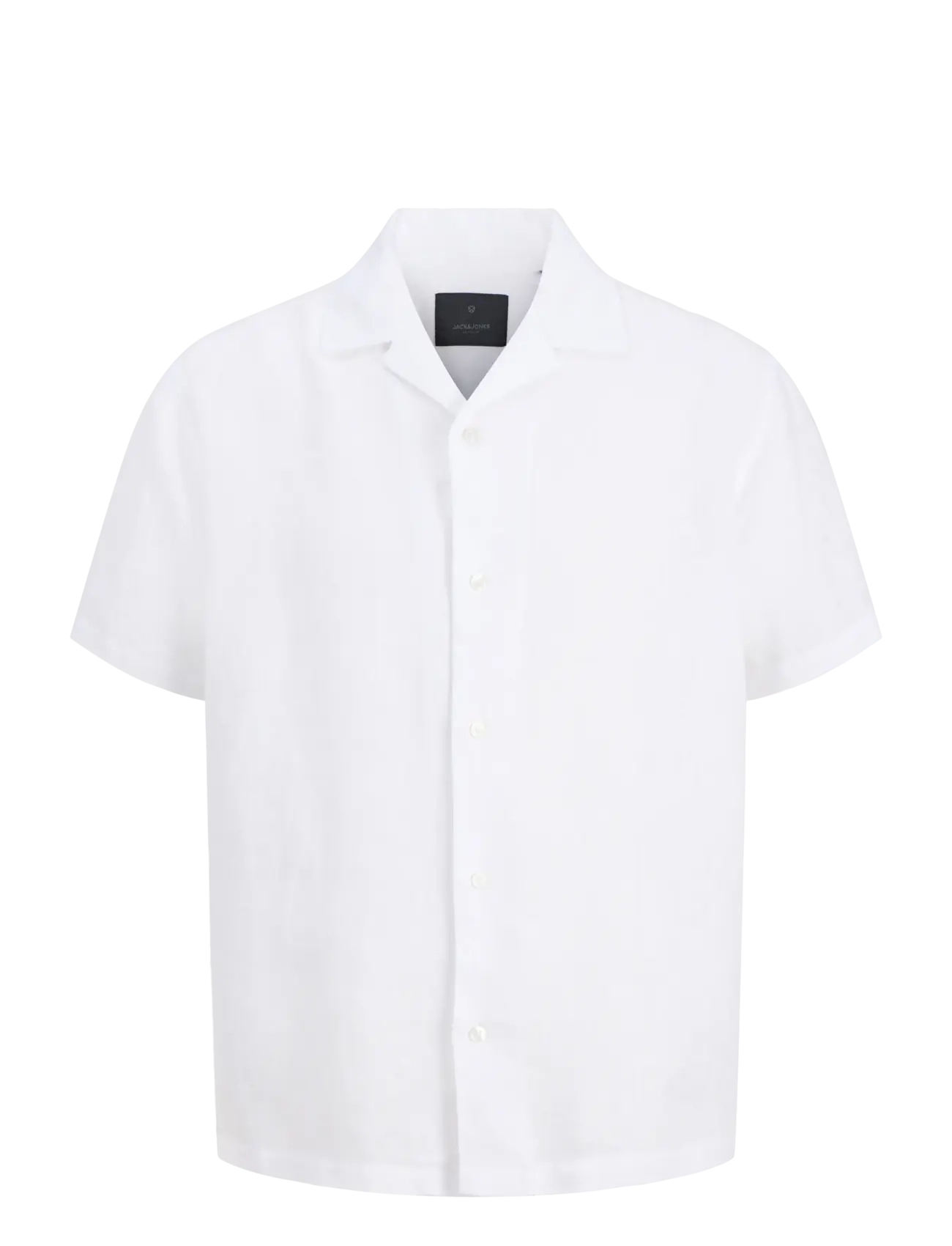 Jack & Jones JPRBLALAWRENCE LINEN RESORT S/S SHIRT SN - Kläder - BRIGHT WHITE / white