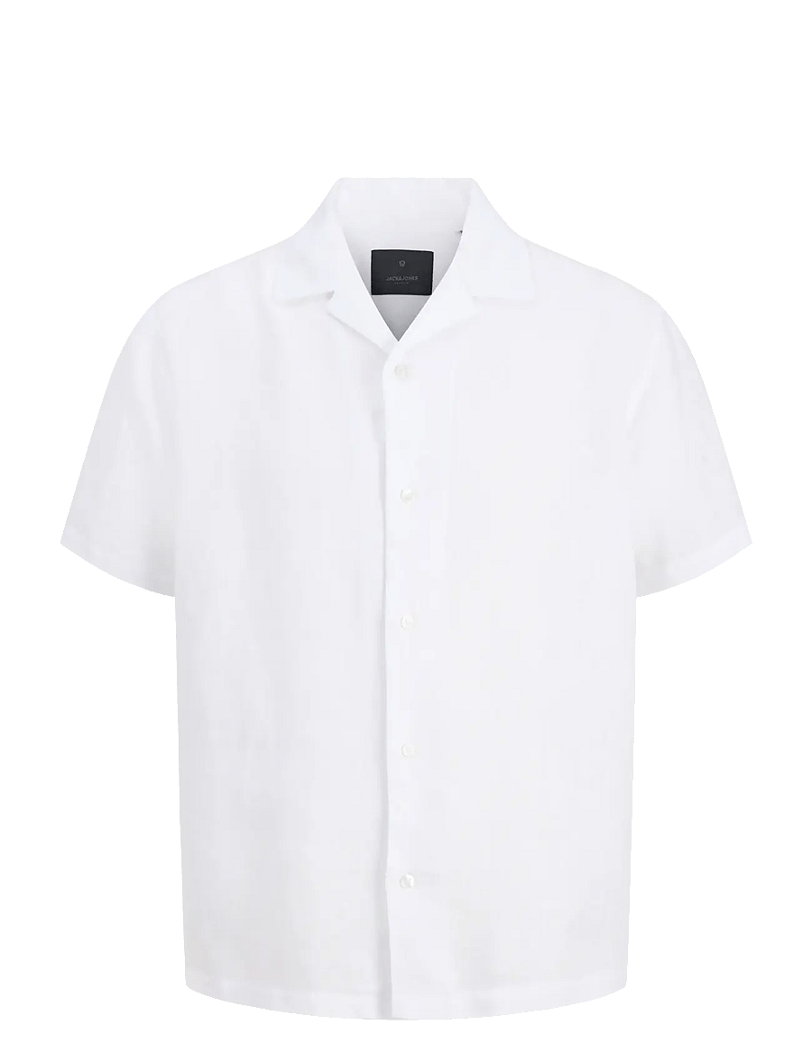 Jack & Jones - JPRBLALAWRENCE LINEN RESORT S/S SHIRT SN - leinenhemden - bright white - 1