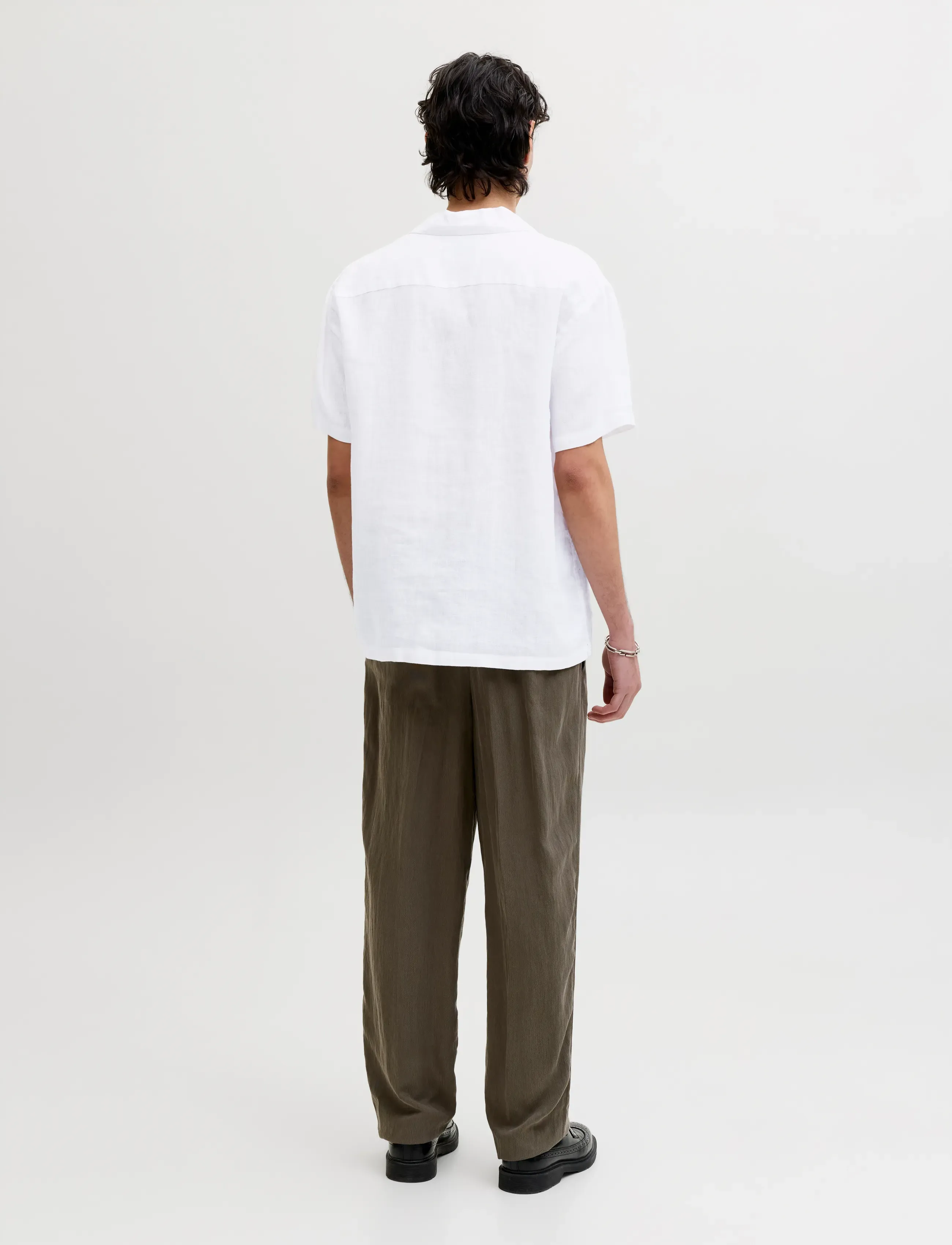 Jack & Jones - JPRBLALAWRENCE LINEN RESORT S/S SHIRT SN - leinenhemden - bright white - 2