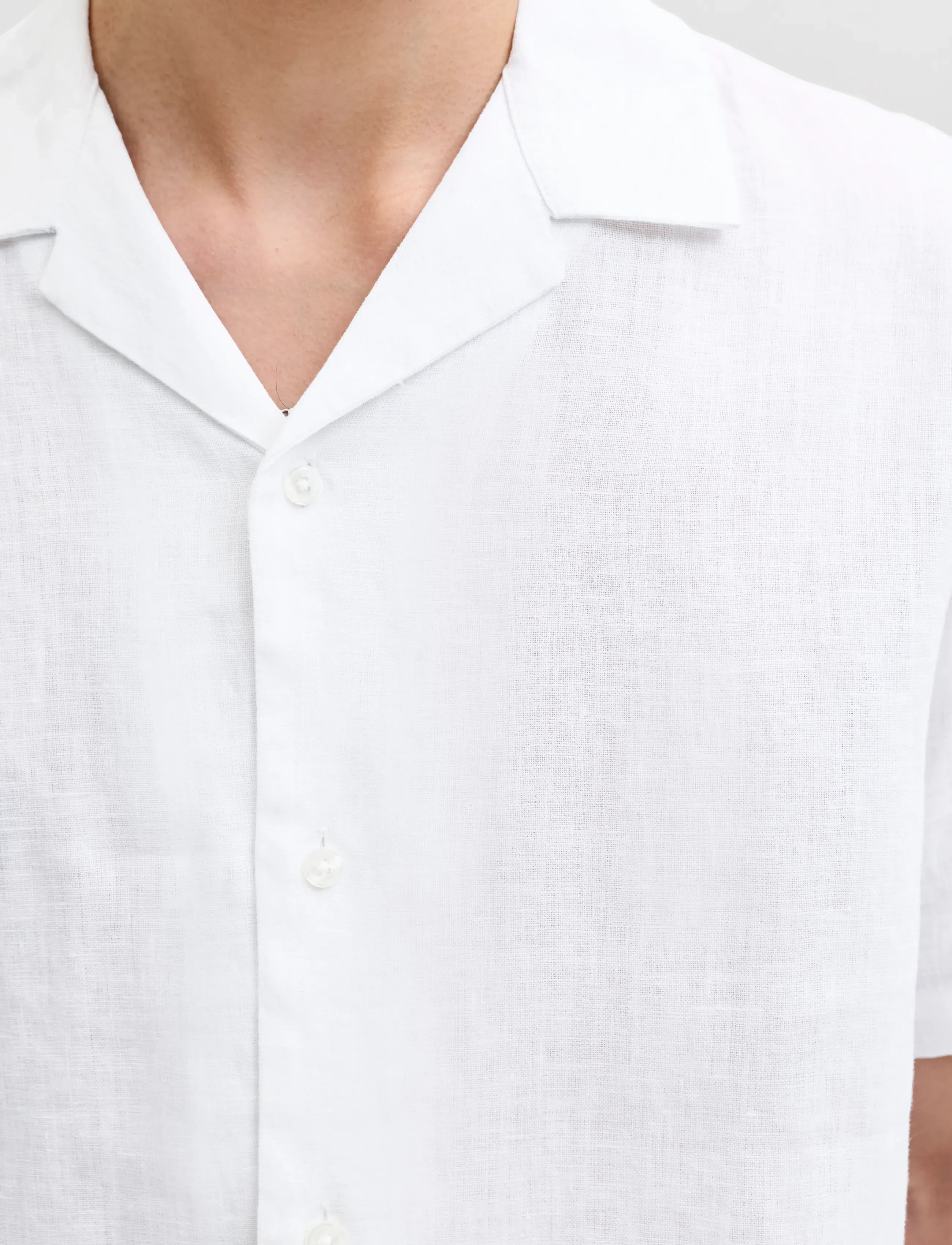 Jack & Jones - JPRBLALAWRENCE LINEN RESORT S/S SHIRT SN - leinenhemden - bright white - 4