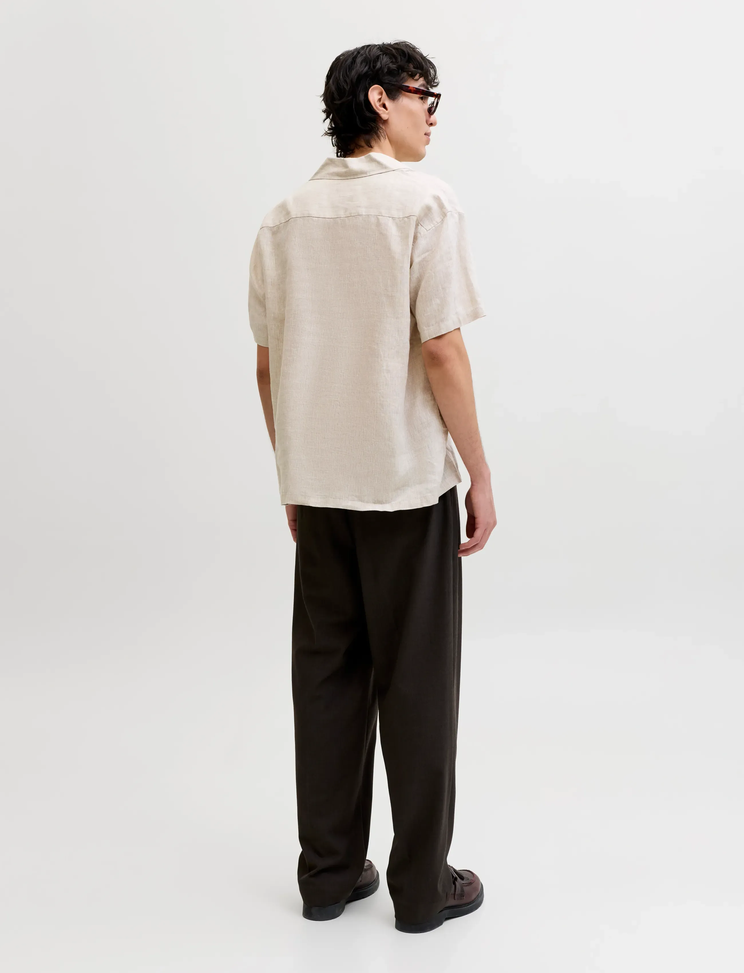 Jack & Jones - JPRBLALAWRENCE LINEN RESORT S/S SHIRT SN - linnen overhemden - silver lining - 2
