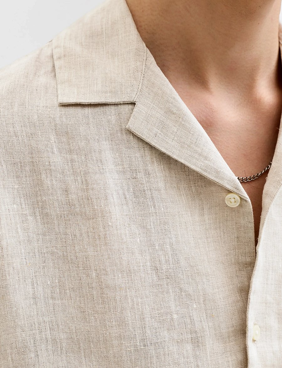 Jack & Jones - JPRBLALAWRENCE LINEN RESORT S/S SHIRT SN - leinenhemden - silver lining - 5