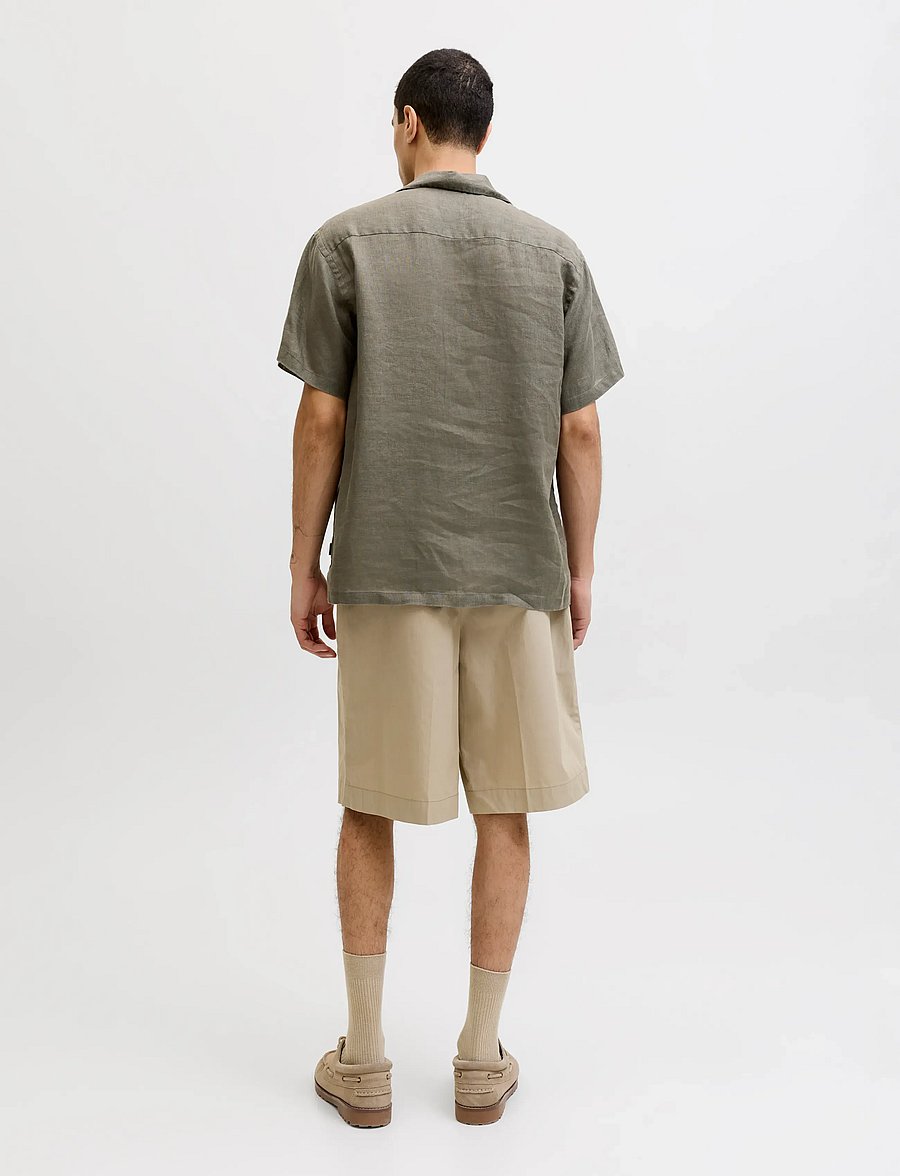 Jack & Jones - JPRBLALAWRENCE LINEN RESORT S/S SHIRT SN - leinenhemden - smokey olive - 2