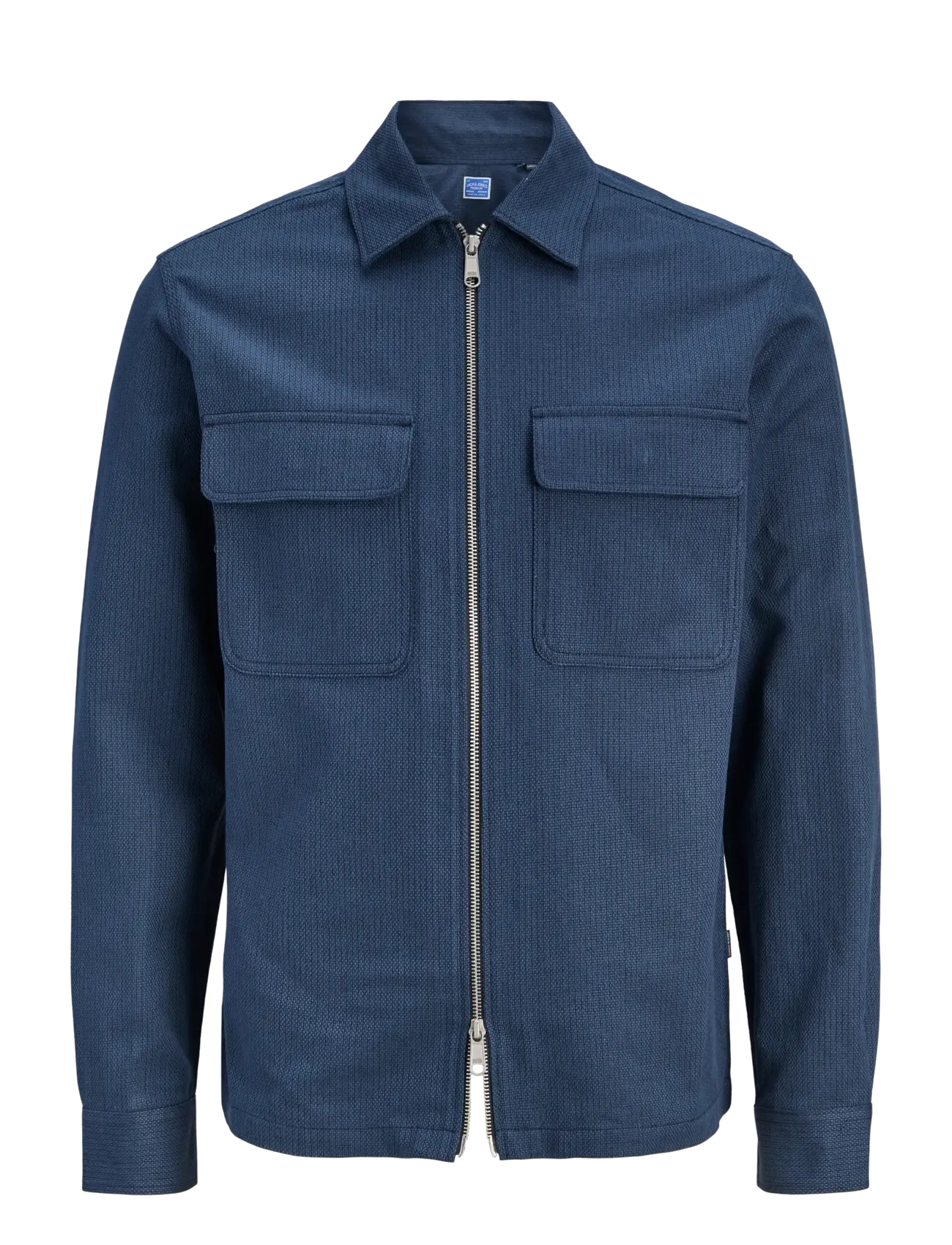 Jack & Jones JPRBLURAYLE LINEN BLEND ZIP LS SHIRT SMU - Overshirts - SKY CAPTAIN / blue