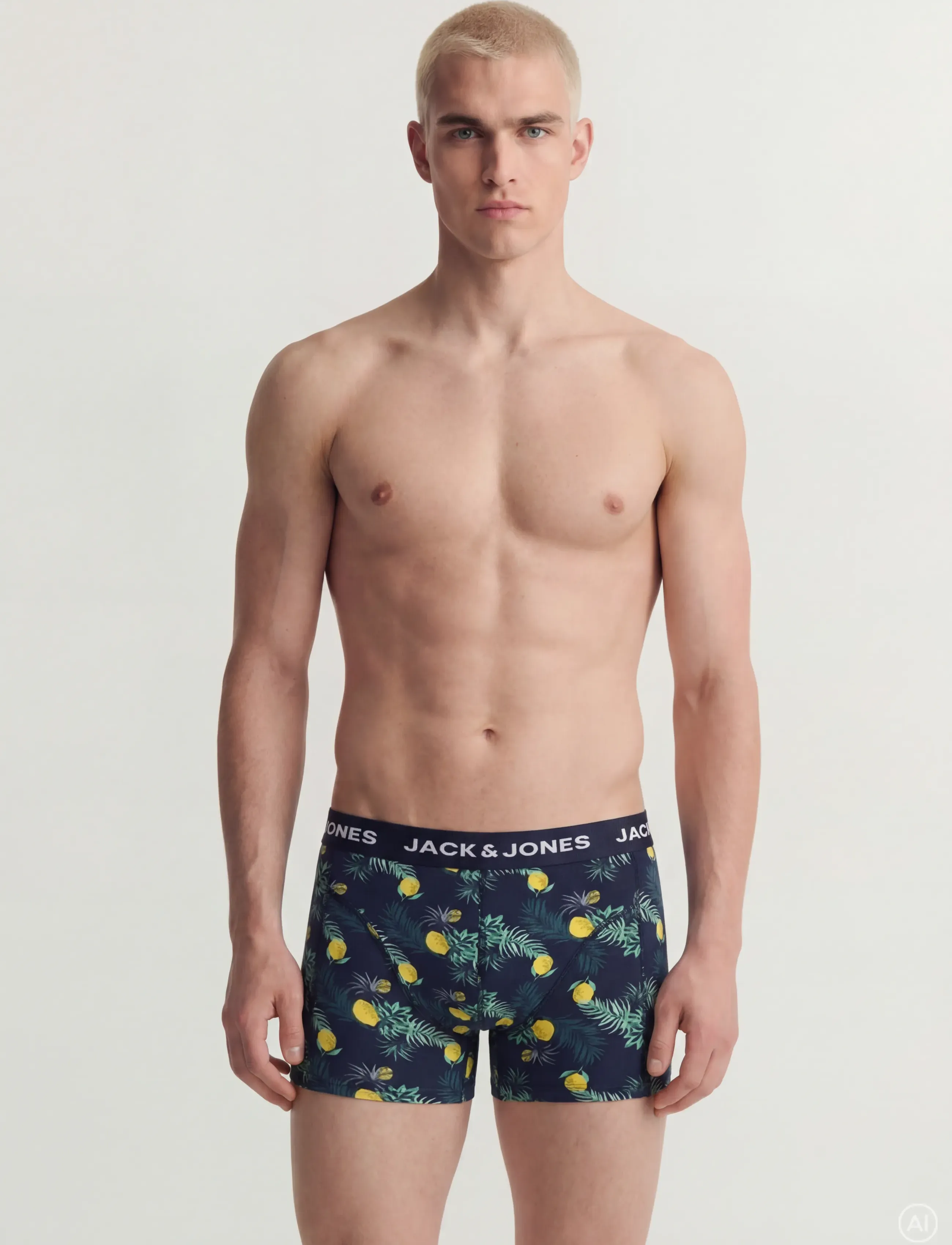 Jack & Jones JACJAKE LEMON TRUNKS 5 PACK - Looks for less - BLACK / black