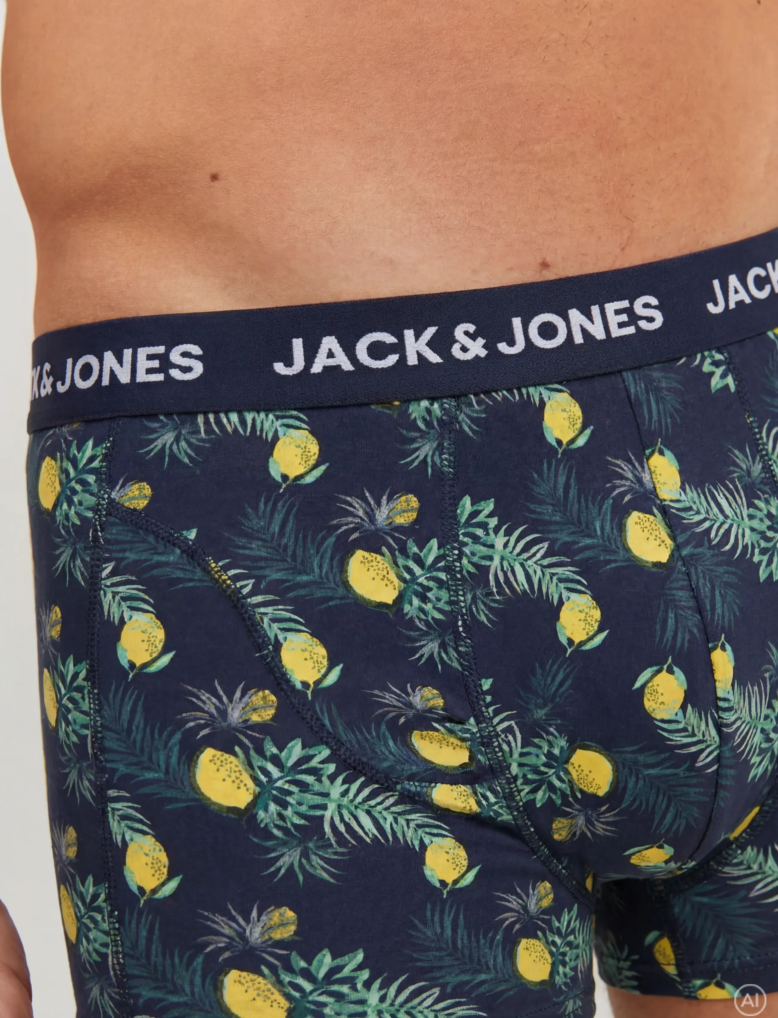 Jack & Jones - JACJAKE LEMON TRUNKS 5 PACK - apatinių komplektas - black - 3