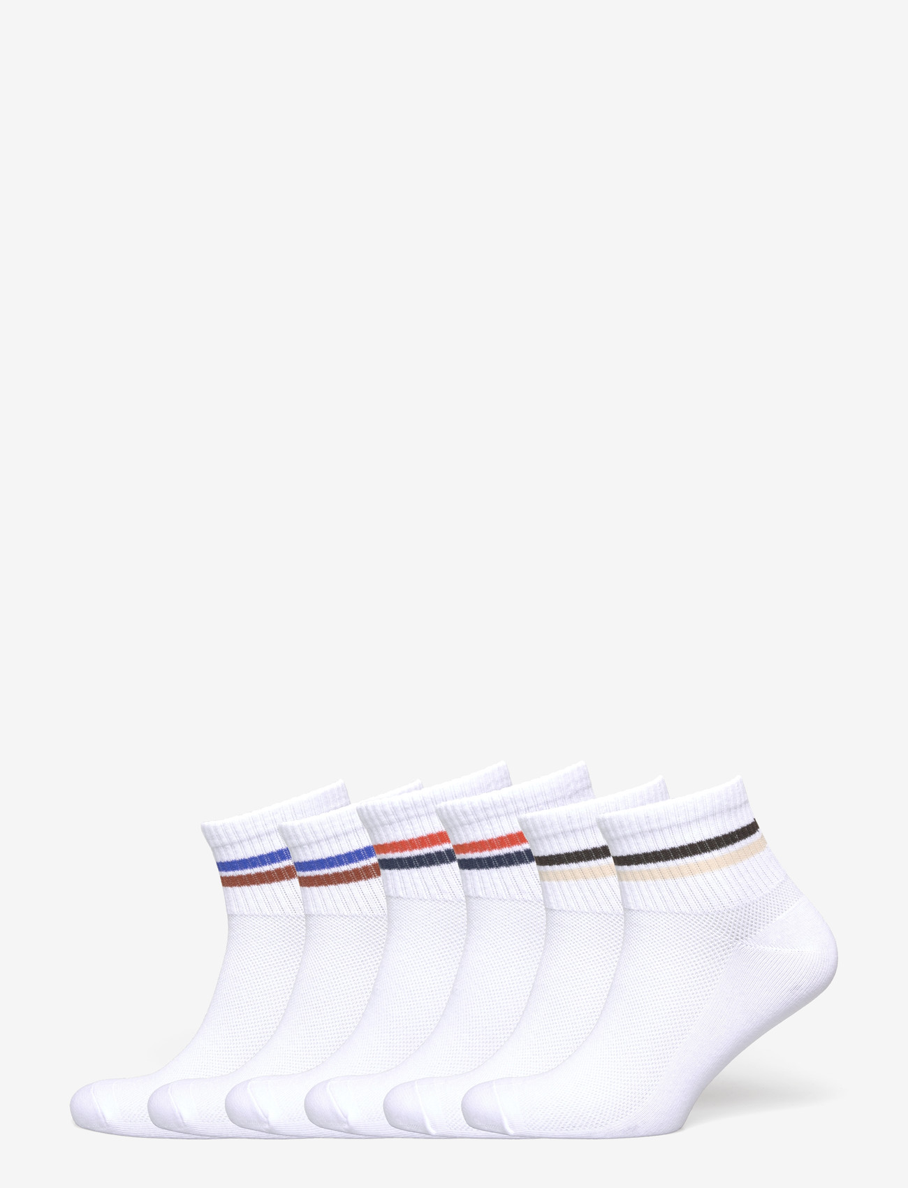 Jack & Jones - JACBOSTON SHORT TENNIS SOCKS 5 PACK - multipack socks - white - 0