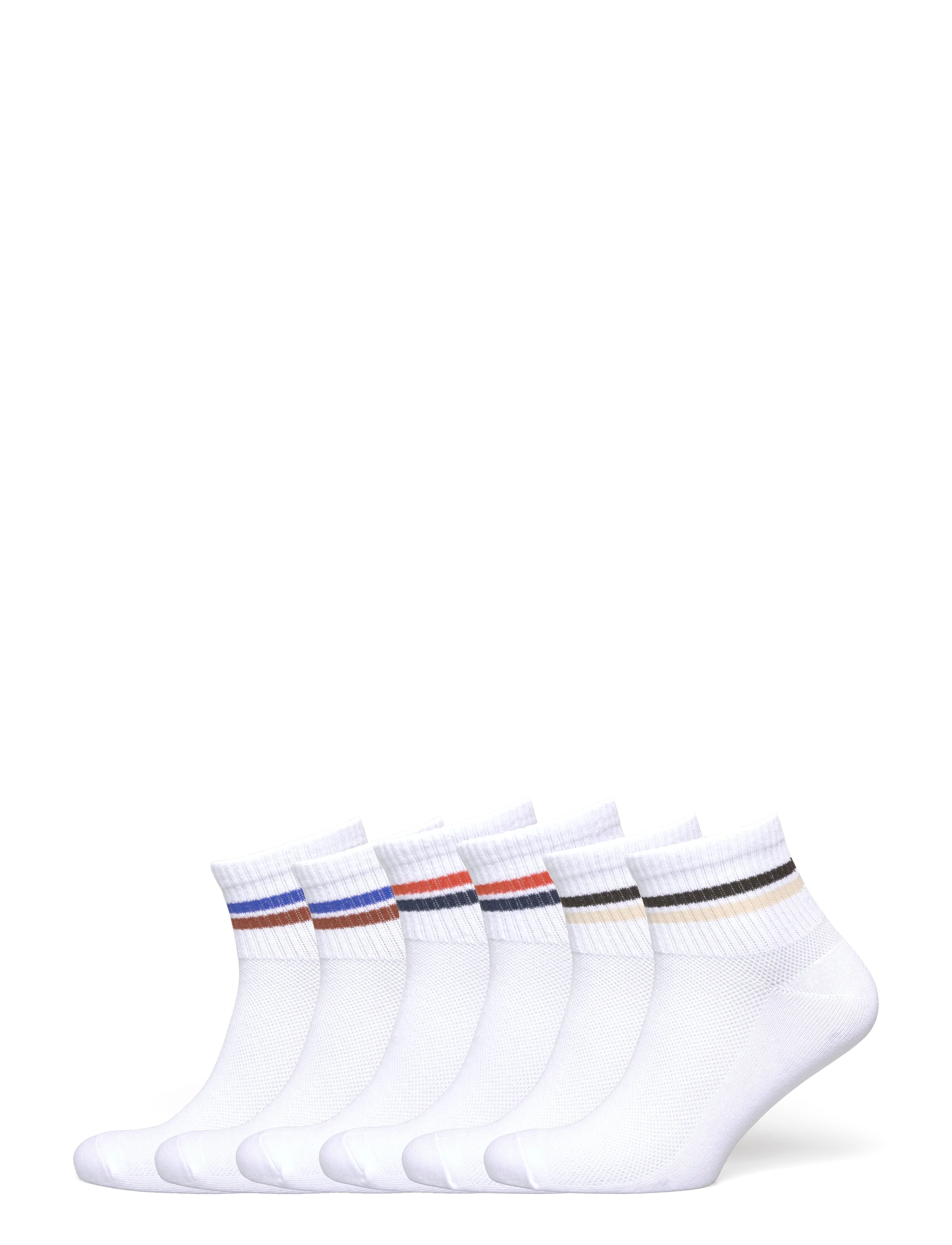 Jack & Jones JACBOSTON SHORT TENNIS SOCKS 5 PACK - Ankelsokker - WHITE / white
