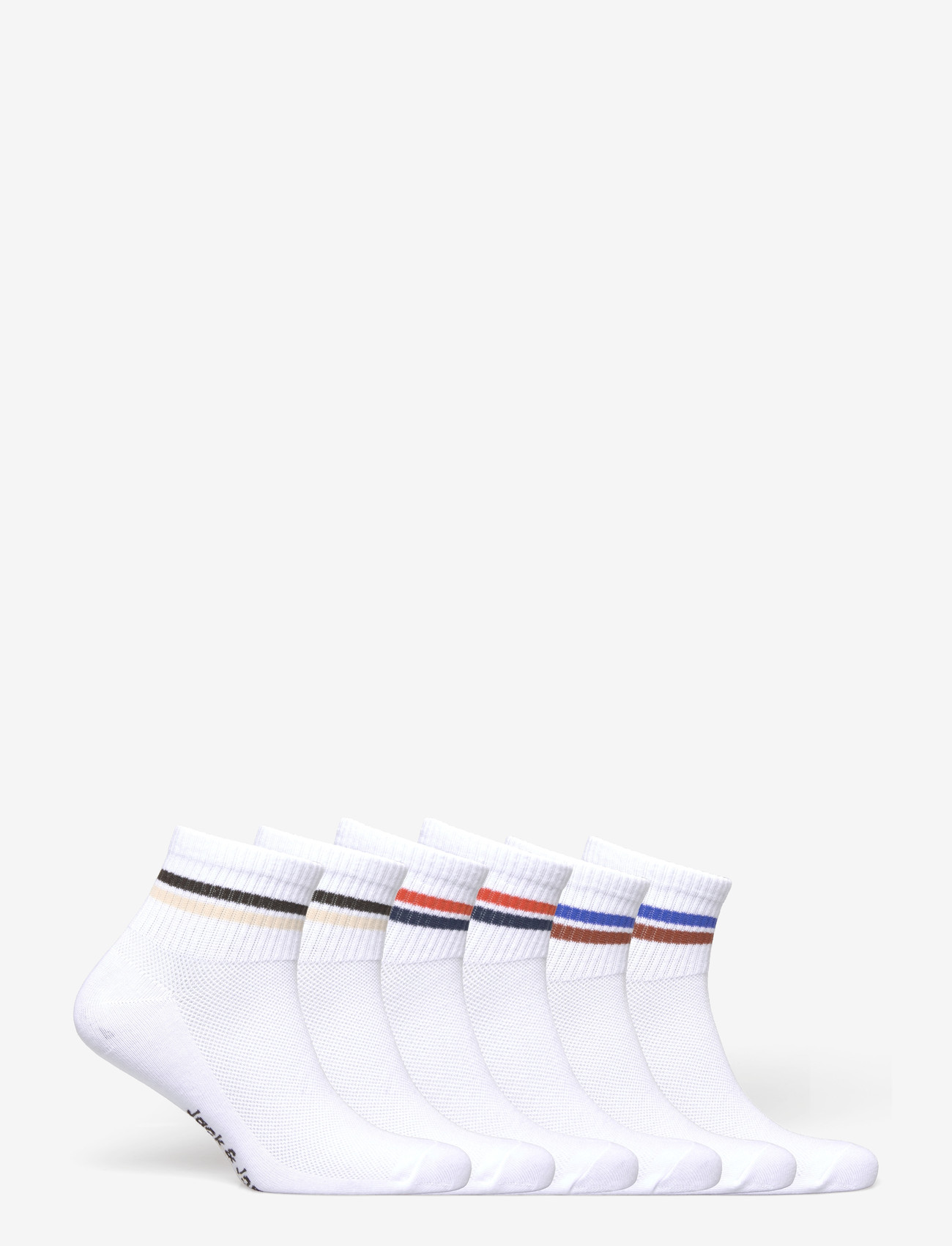 Jack & Jones - JACBOSTON SHORT TENNIS SOCKS 5 PACK - multipack socks - white - 2