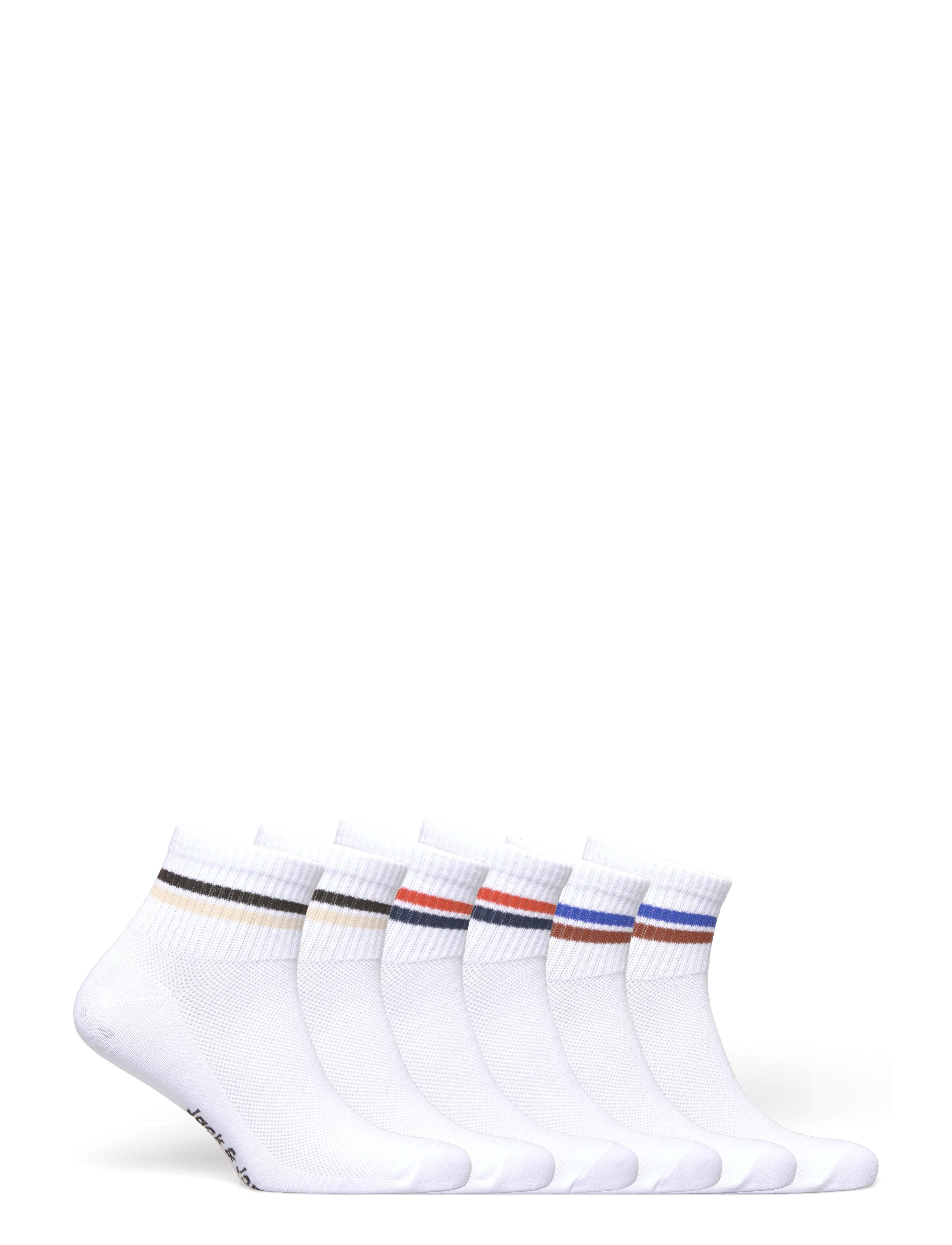 Jack & Jones - JACBOSTON SHORT TENNIS SOCKS 5 PACK - white - 2