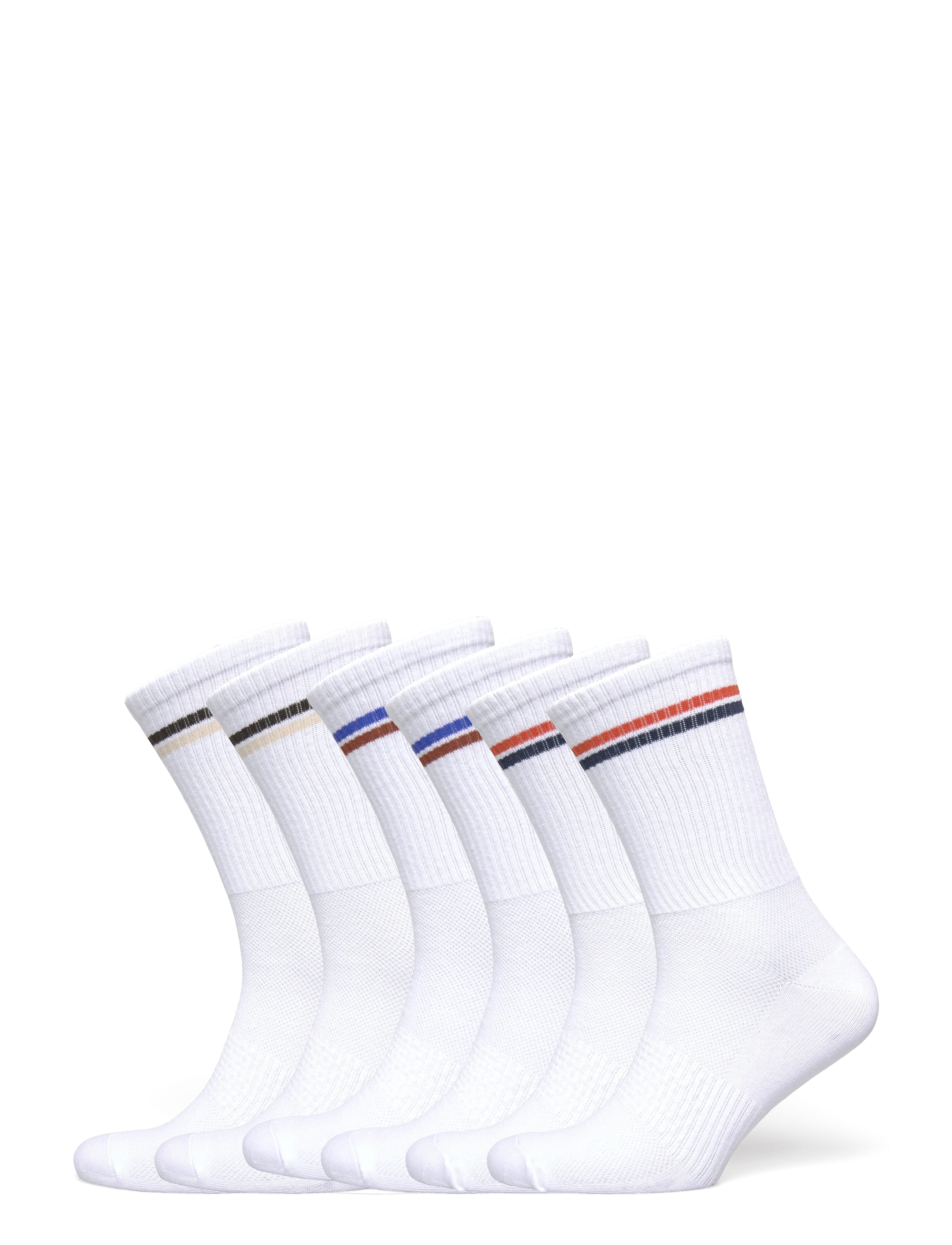 Jack & Jones JACBOSTON TENNIS SOCKS 5 PACK - Lange strømper - WHITE / white