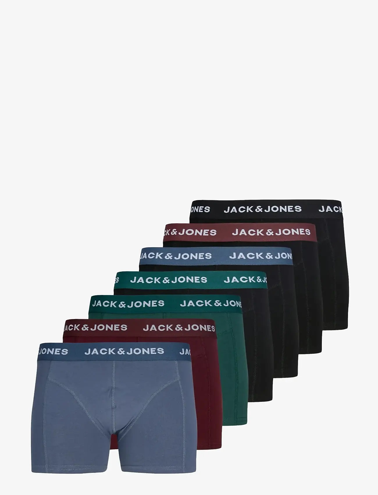 Jack & Jones - JACTOMMY SOLID TRUNKS 7 PACK STYD - black - 1