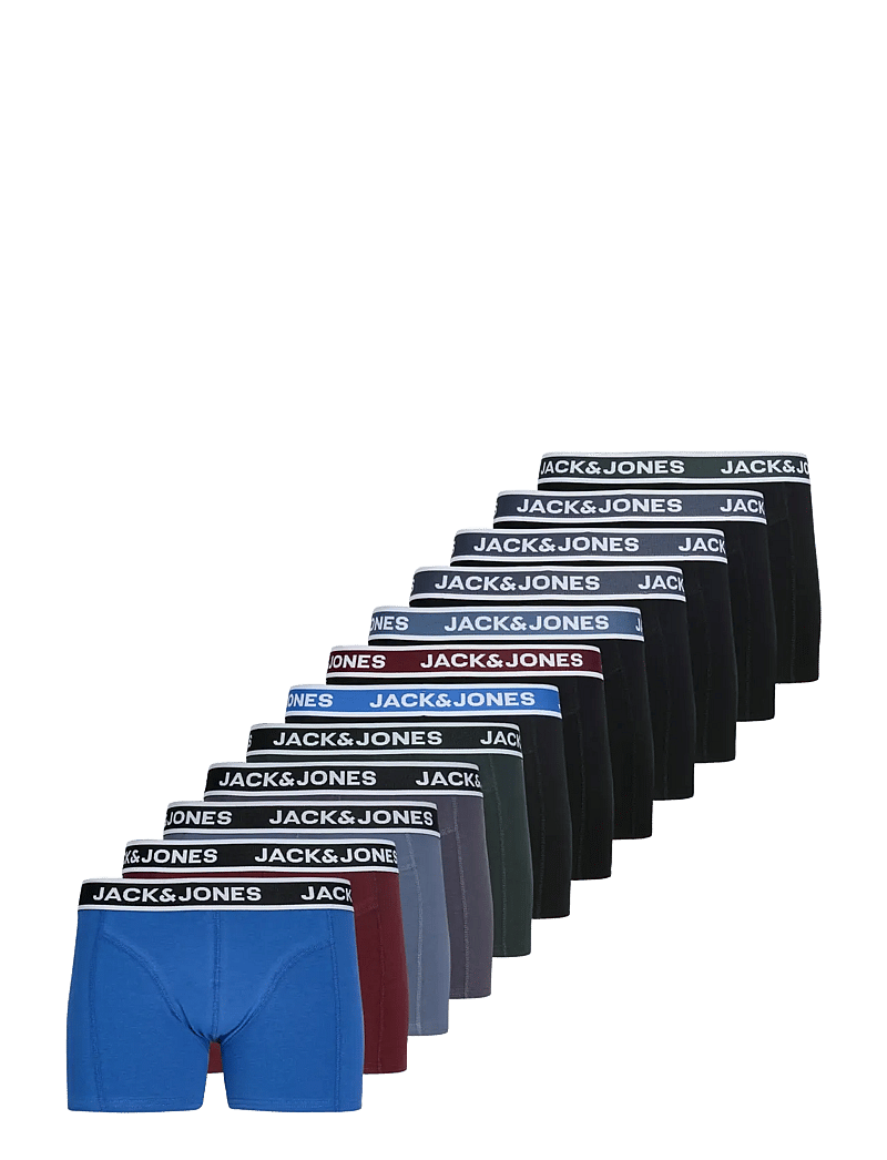 Jack & Jones - JACTROY SOLID TRUNKS 12 PACK STYD - aluspükste mitmikpakk - black - 1
