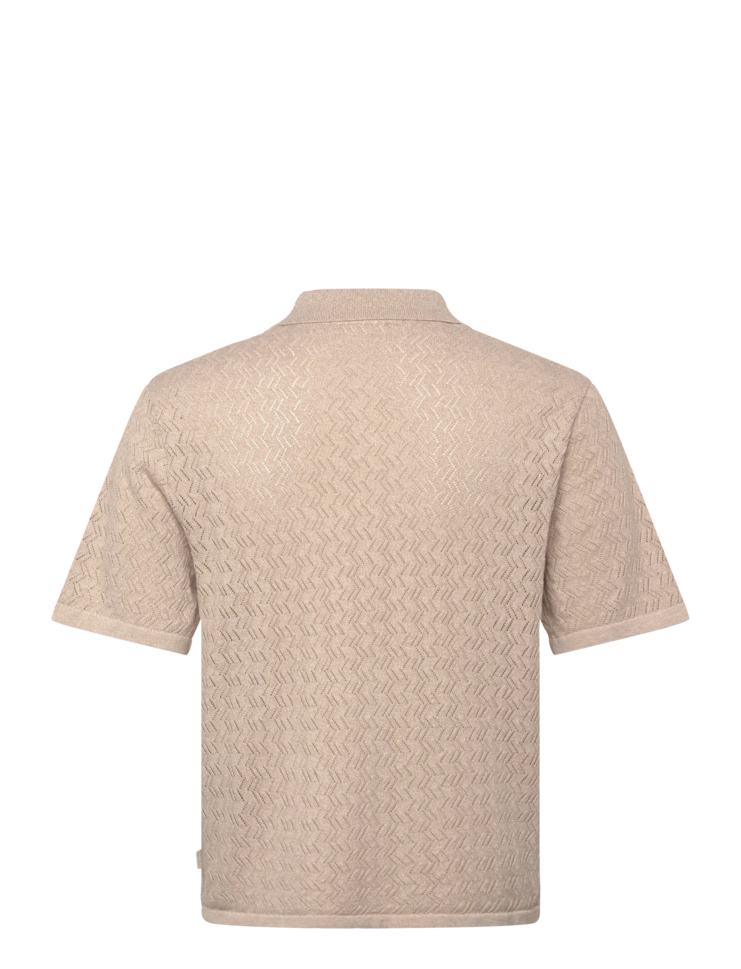 Jack & Jones - JORTYLER KNIT SS SPLIT NECK POLO SN - stickade pikéer - feather gray - 1