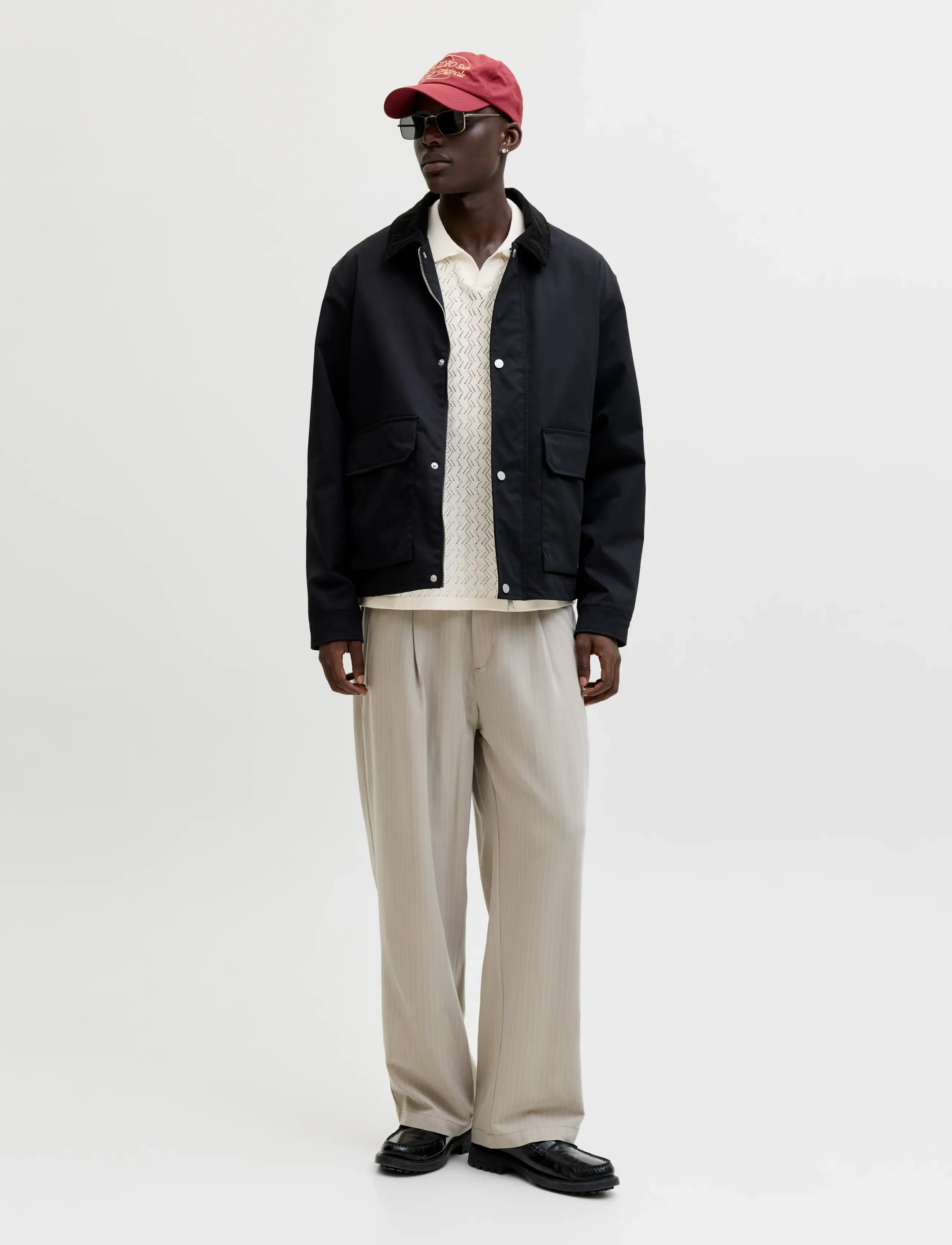 Jack & Jones - JORTYLER KNIT SS SPLIT NECK POLO SN - knitted polos - sea salt - 3