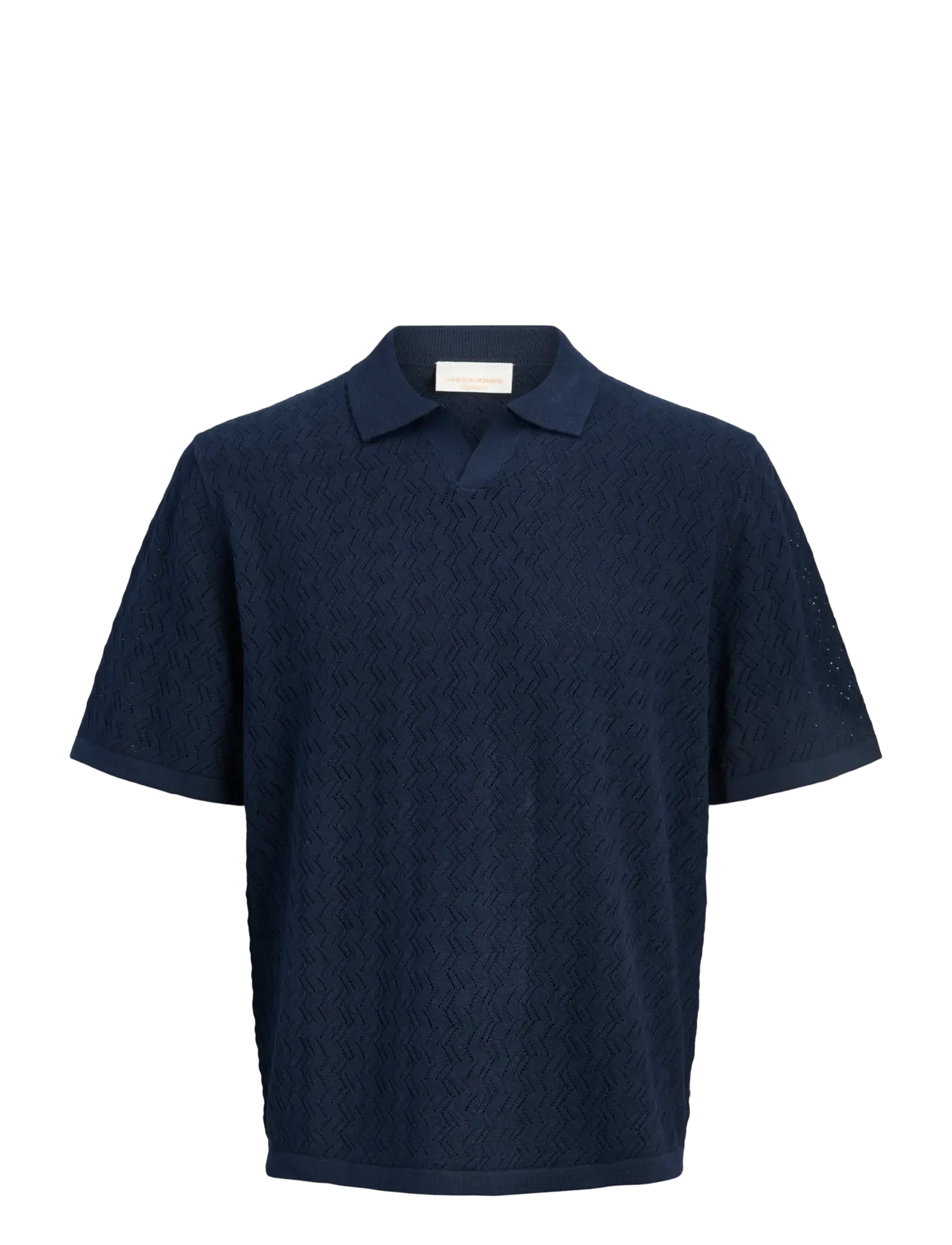Jack & Jones JORTYLER KNIT SS SPLIT NECK POLO SN - Poloer - SKY CAPTAIN / navy
