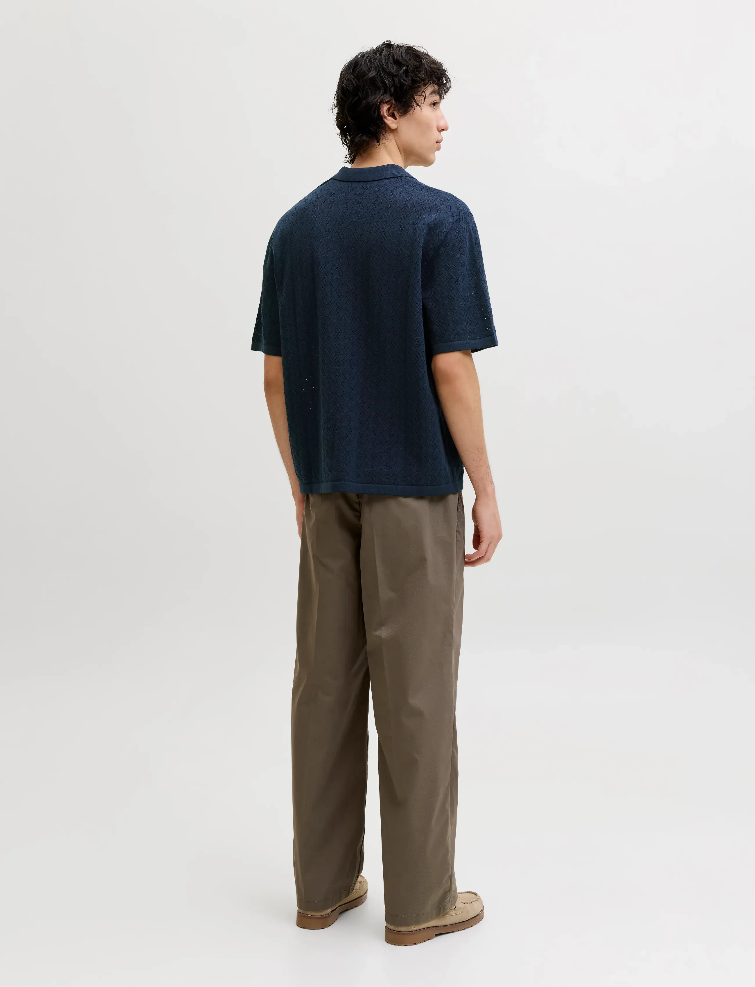 Jack & Jones - JORTYLER KNIT SS SPLIT NECK POLO SN - knitted polos - sky captain - 2