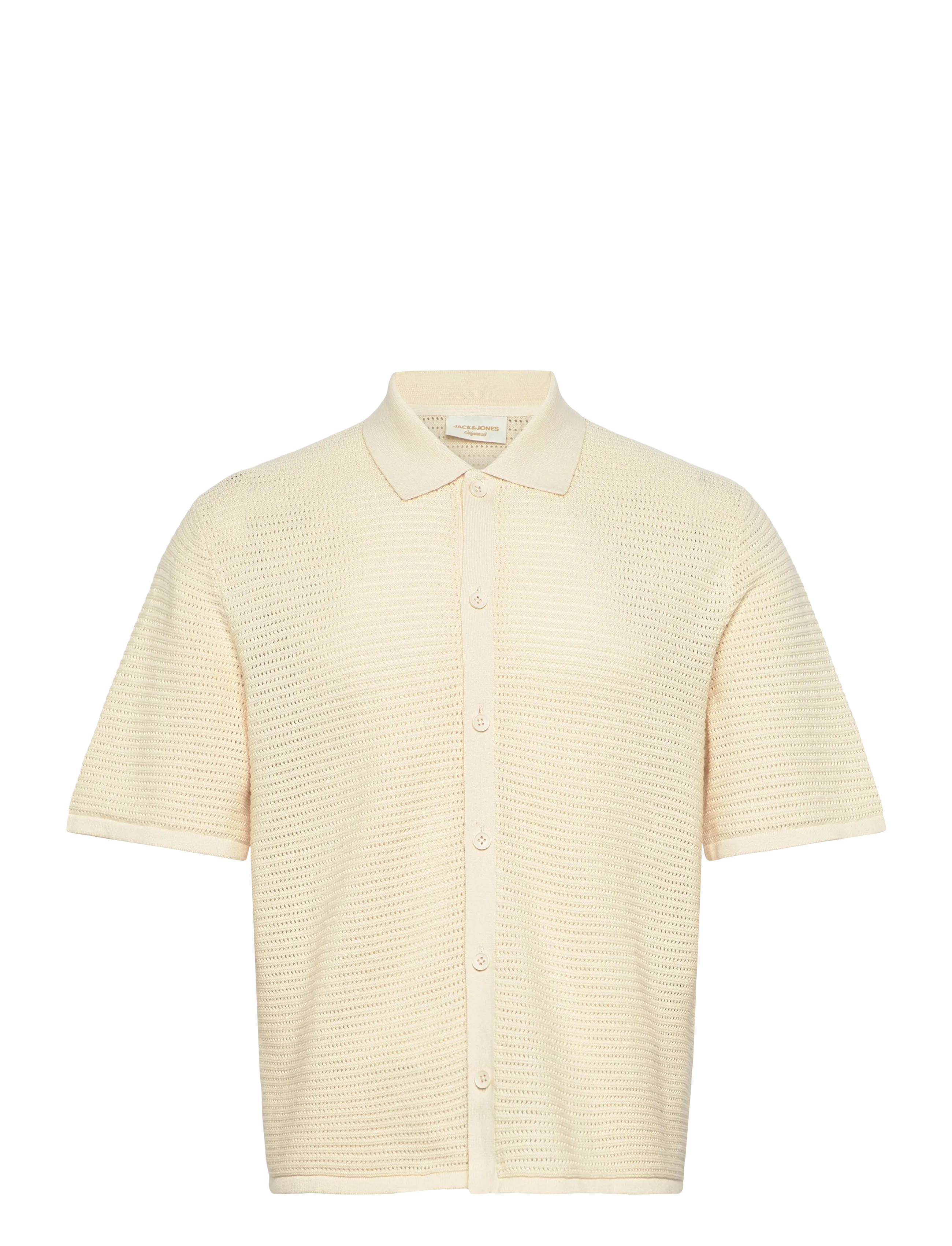 Jack & Jones JORMAINE KNIT SS POLO CARDIGAN SN - New arrivals - SEA SALT / cream