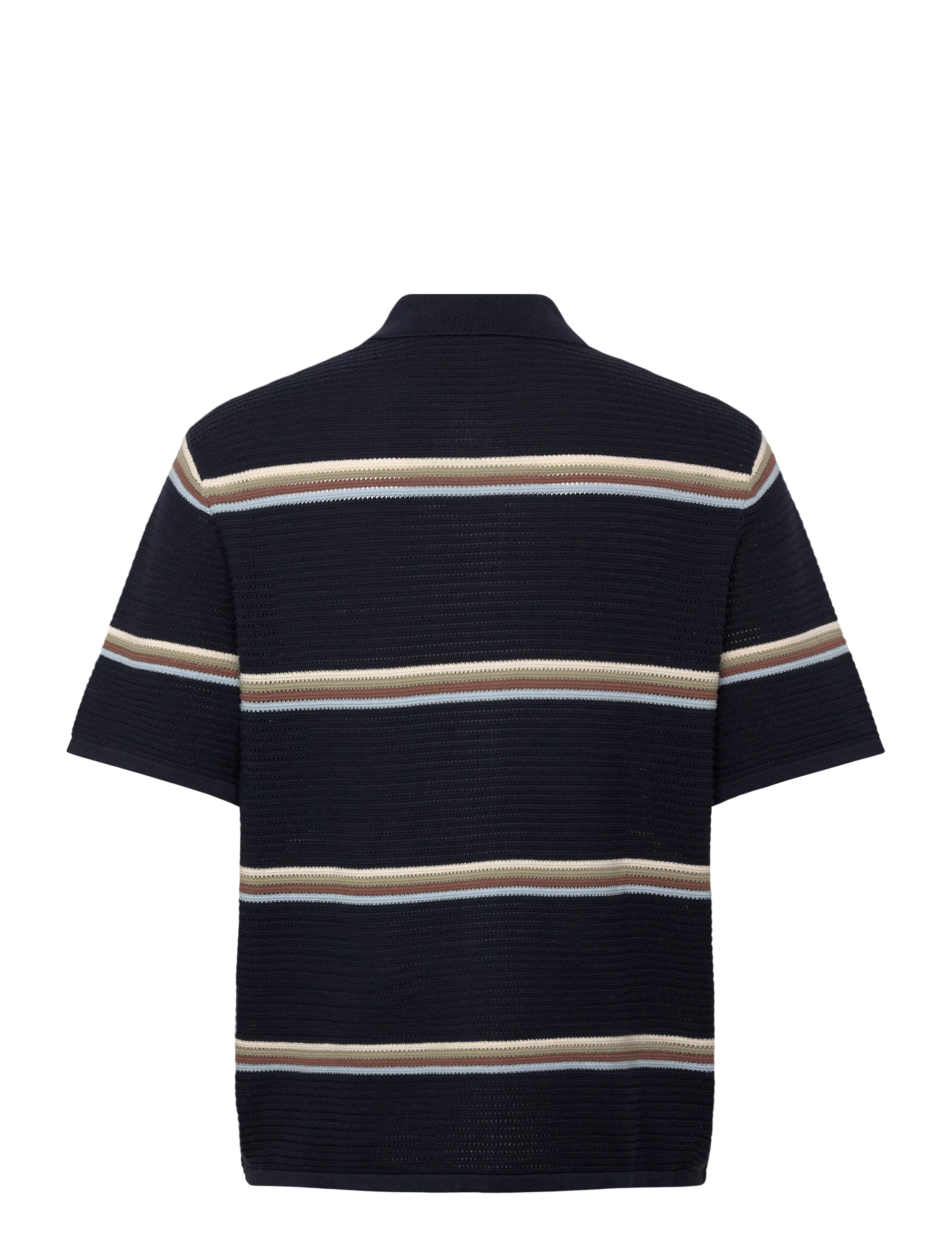 Jack & Jones - JORMAINE KNIT SS POLO CARDIGAN SN - gestrickte polohemden - sky captain - 1