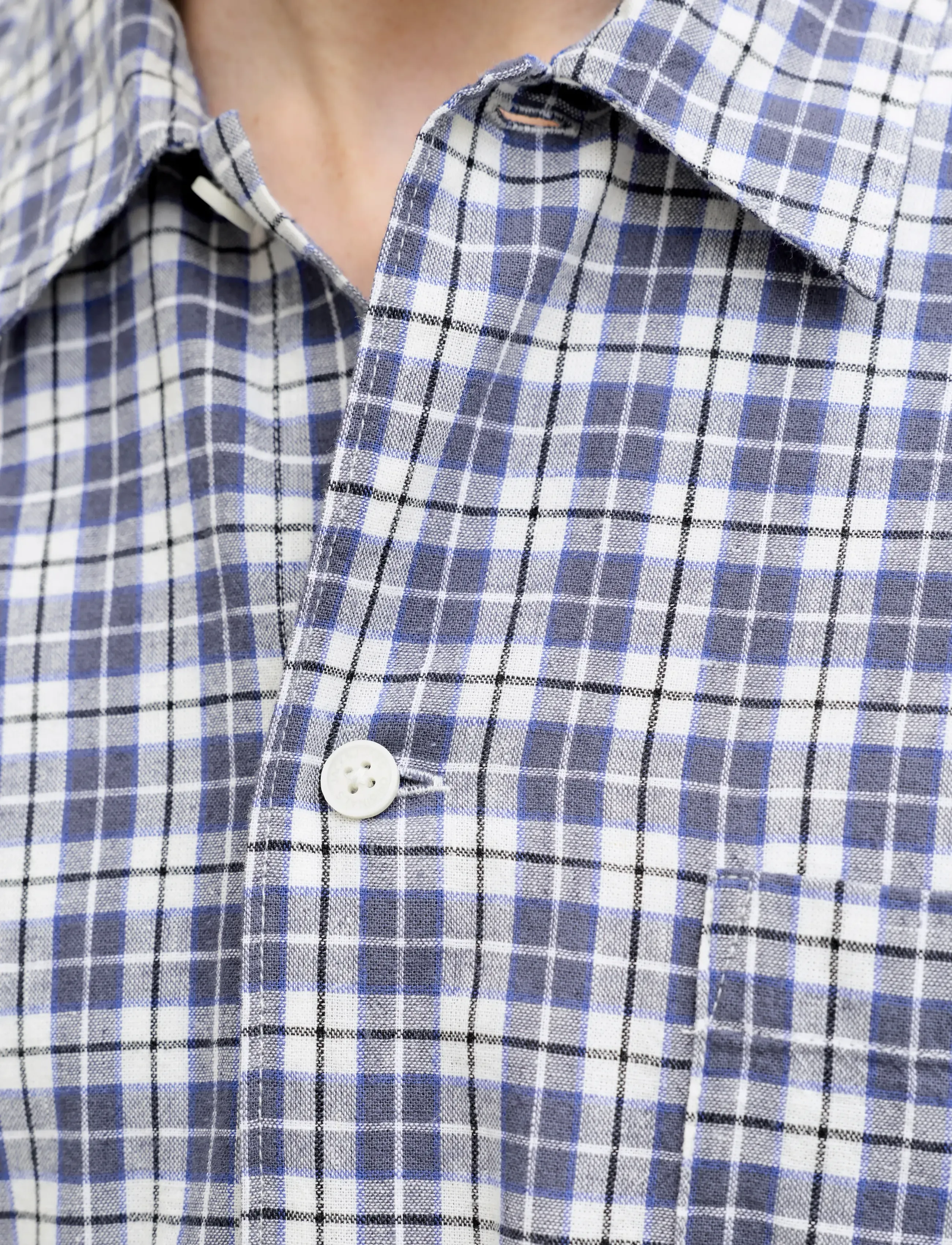Jack & Jones - JORRIVIERA LINEN BLEND SHIRT SS LN - hørskjorter - bluing - 4