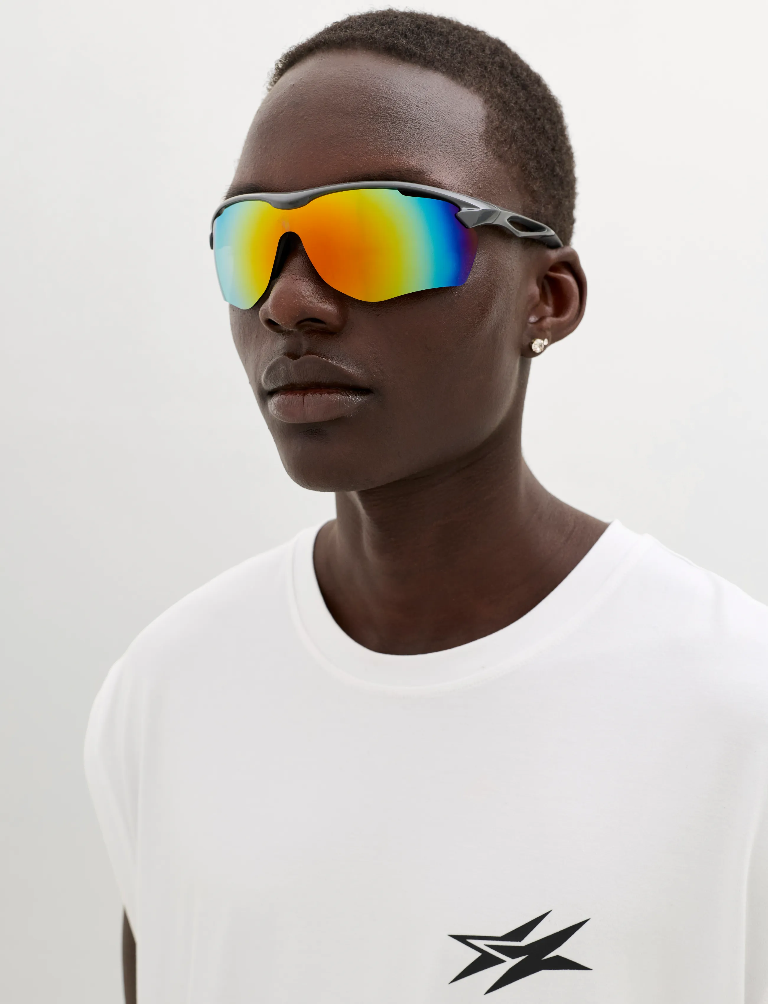 Jack & Jones Jacrun Sunglasses, One Size, Grey, Sport Accessories > Sport Glasses, Herre